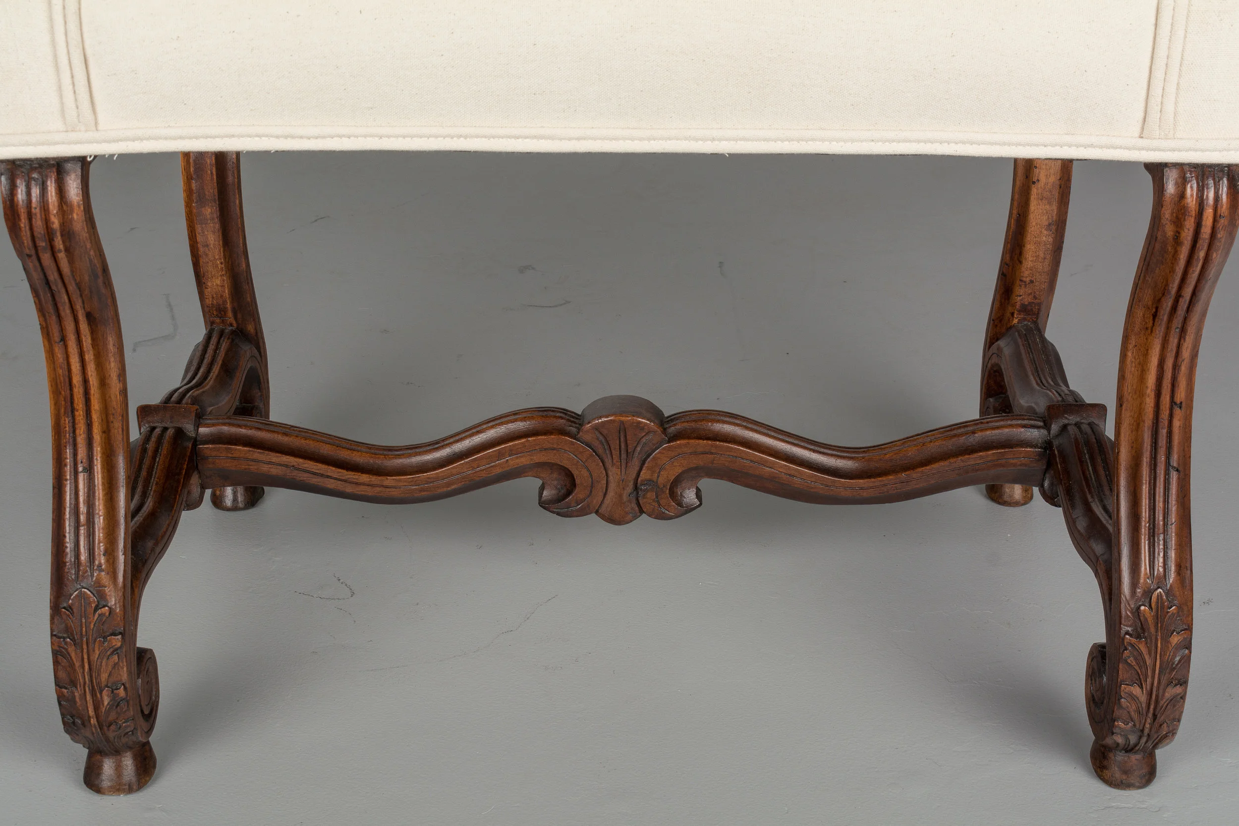 19th Century French Louis XIII Style Stool