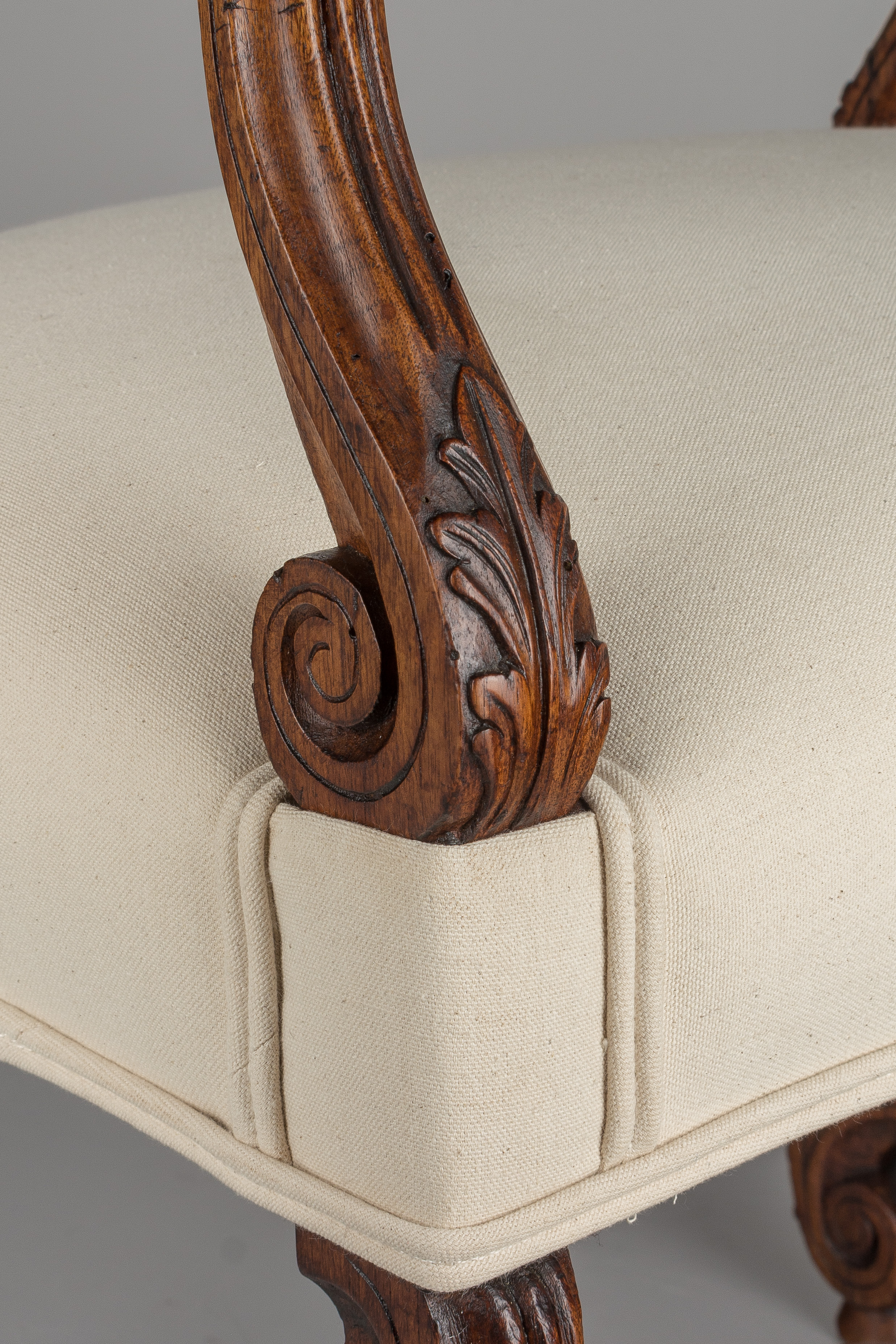 19th Century French Louis XIII Style Stool