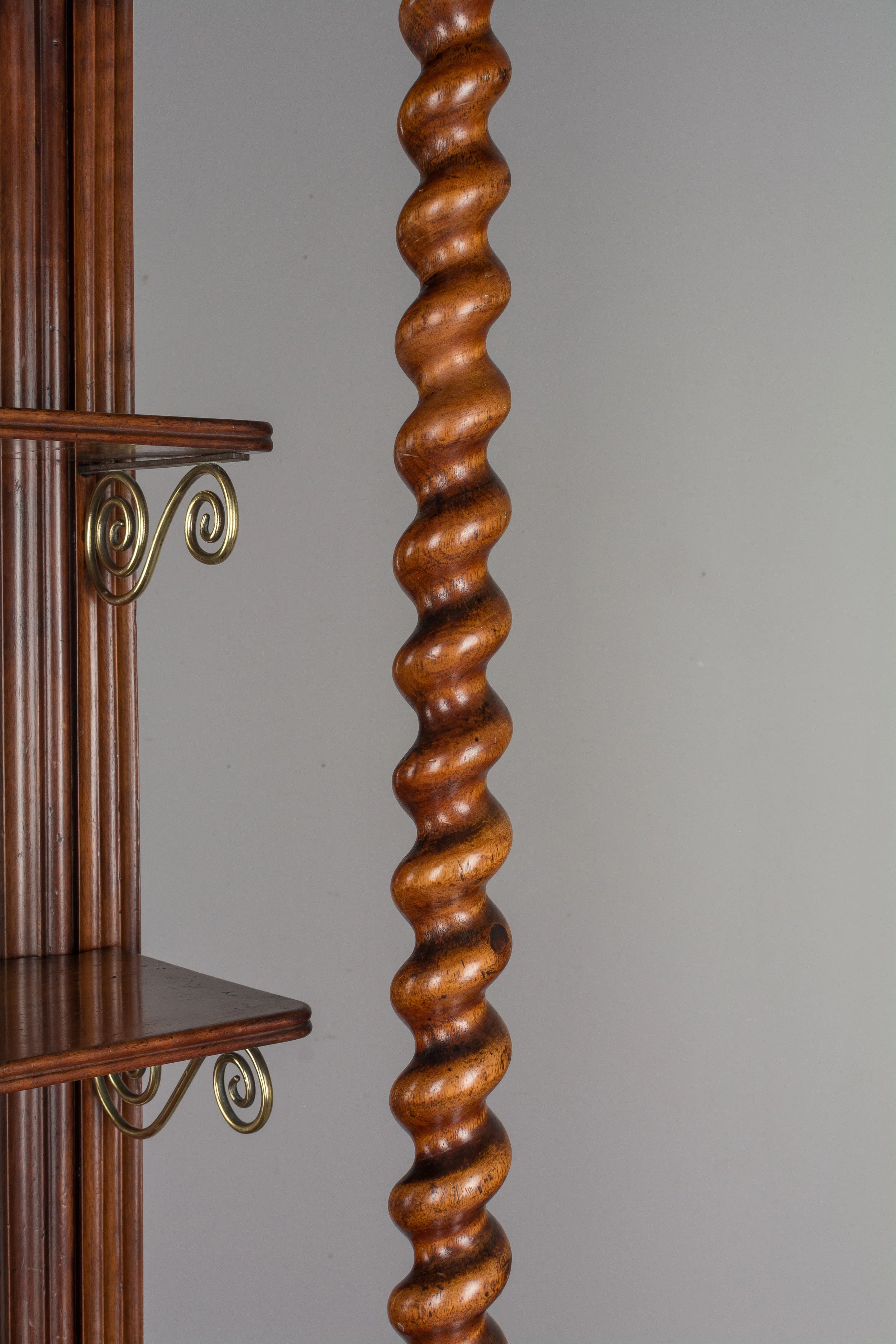 19th Century French Mahogany Cabinet with Shelves