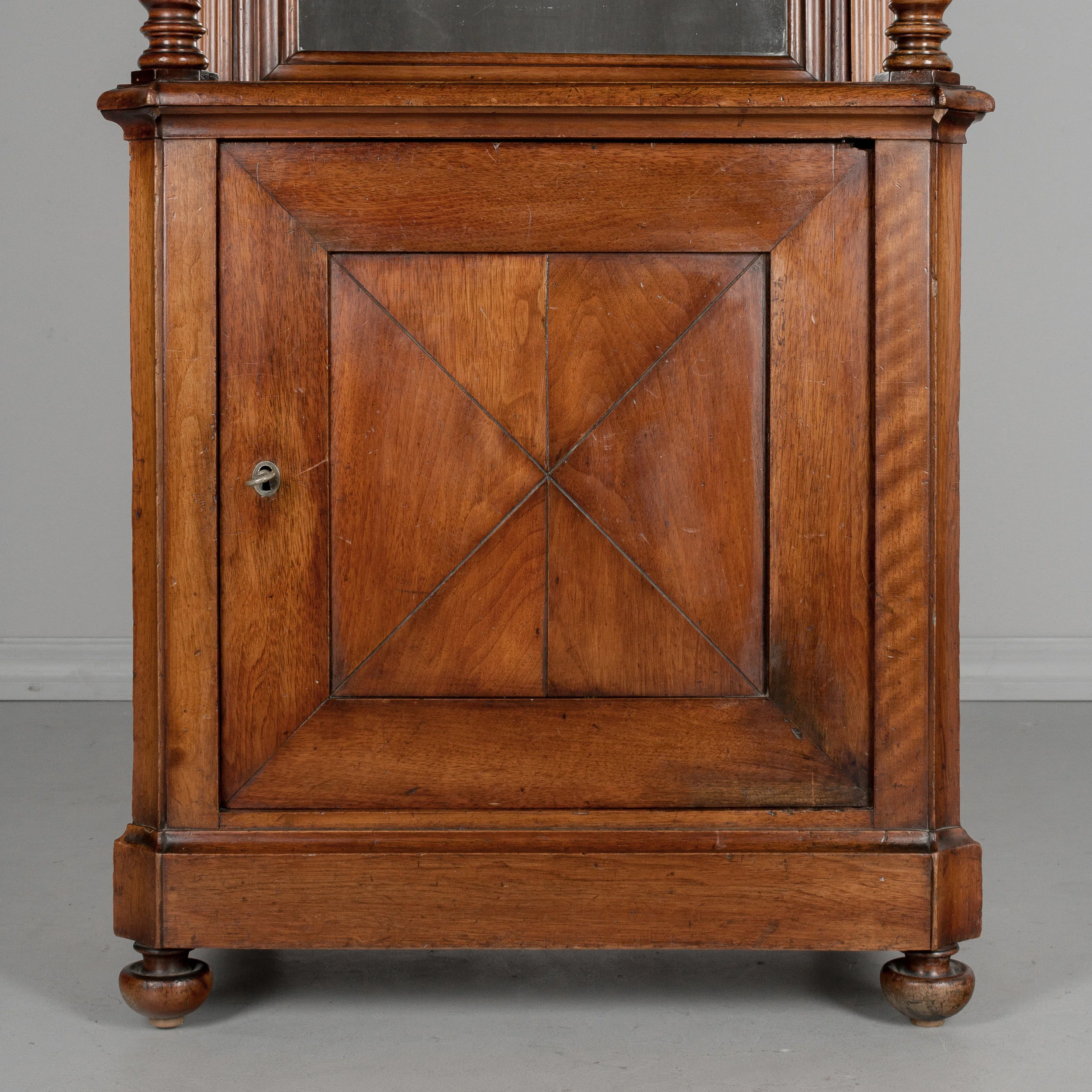 19th Century French Mahogany Cabinet with Shelves