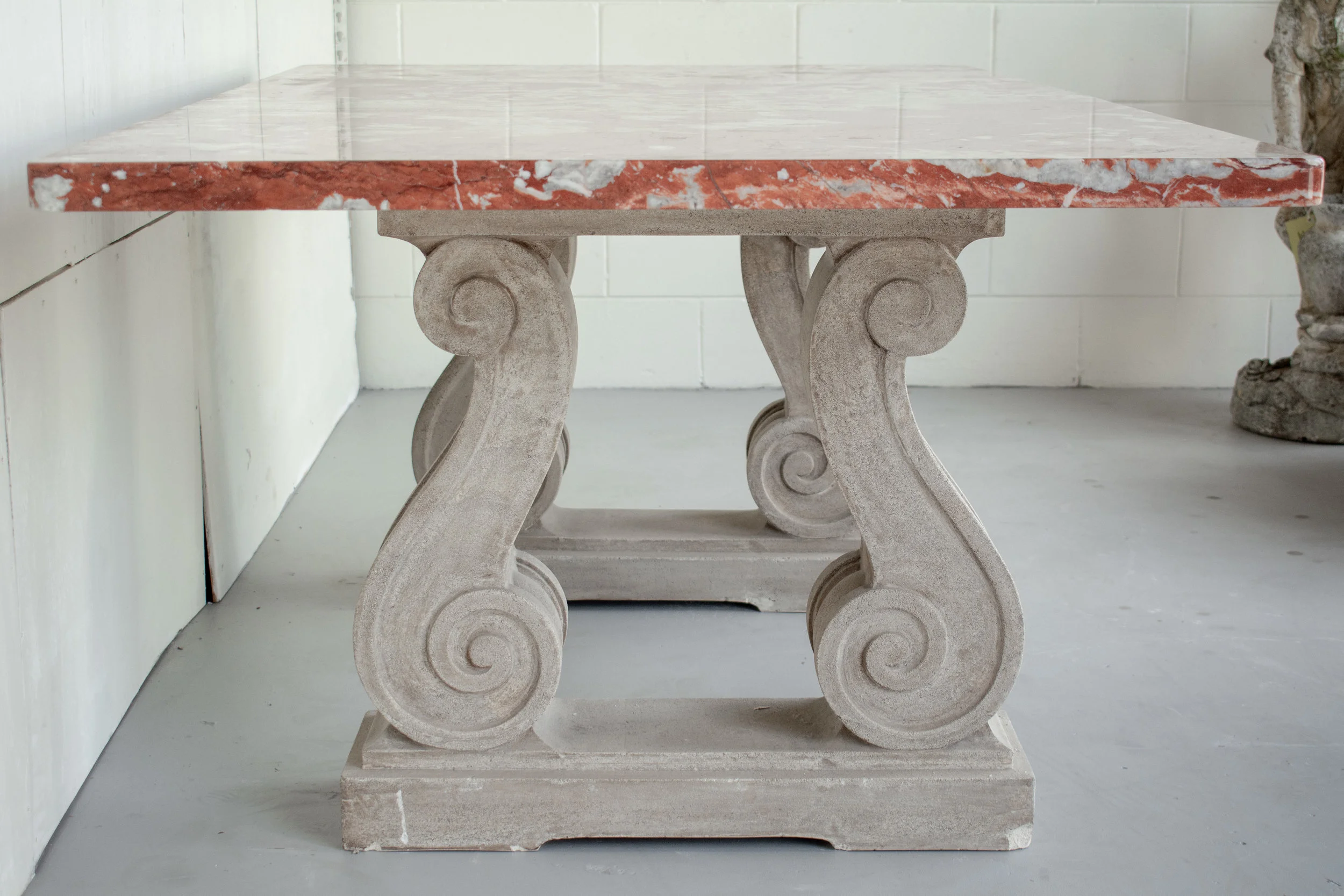French Marble-Top Center Table