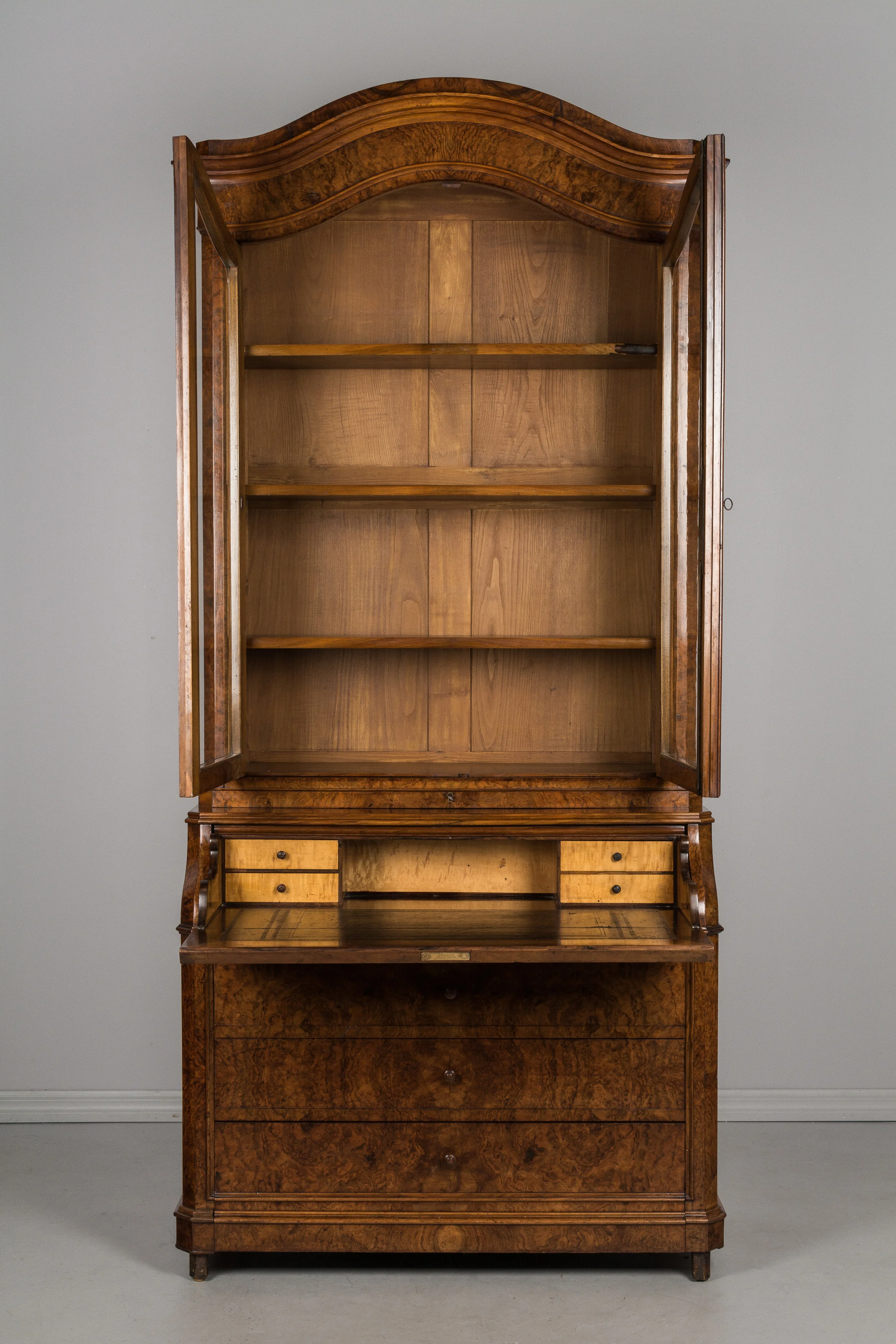 French Secretaire Bookcase