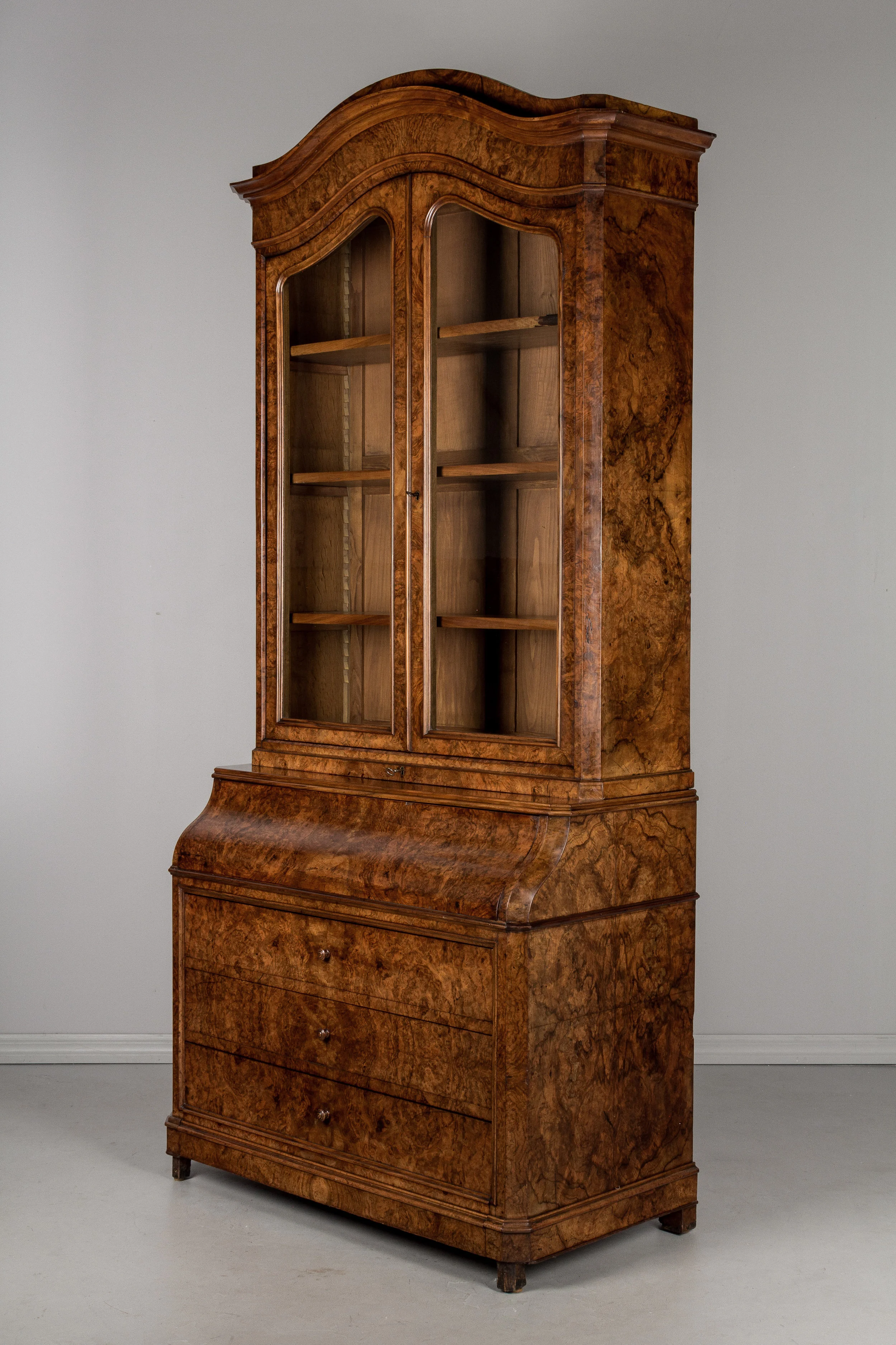 French Secretaire Bookcase