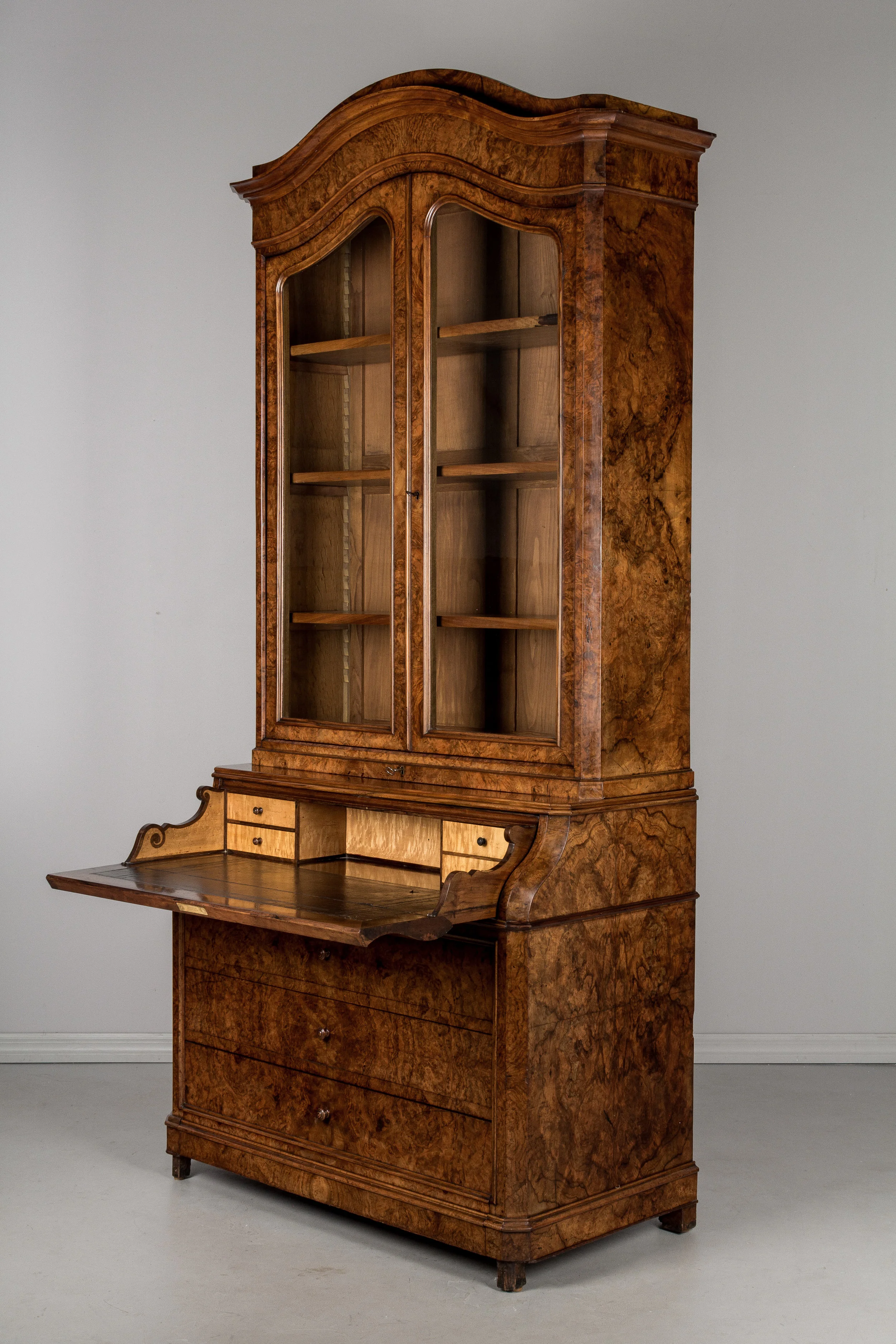 French Secretaire Bookcase