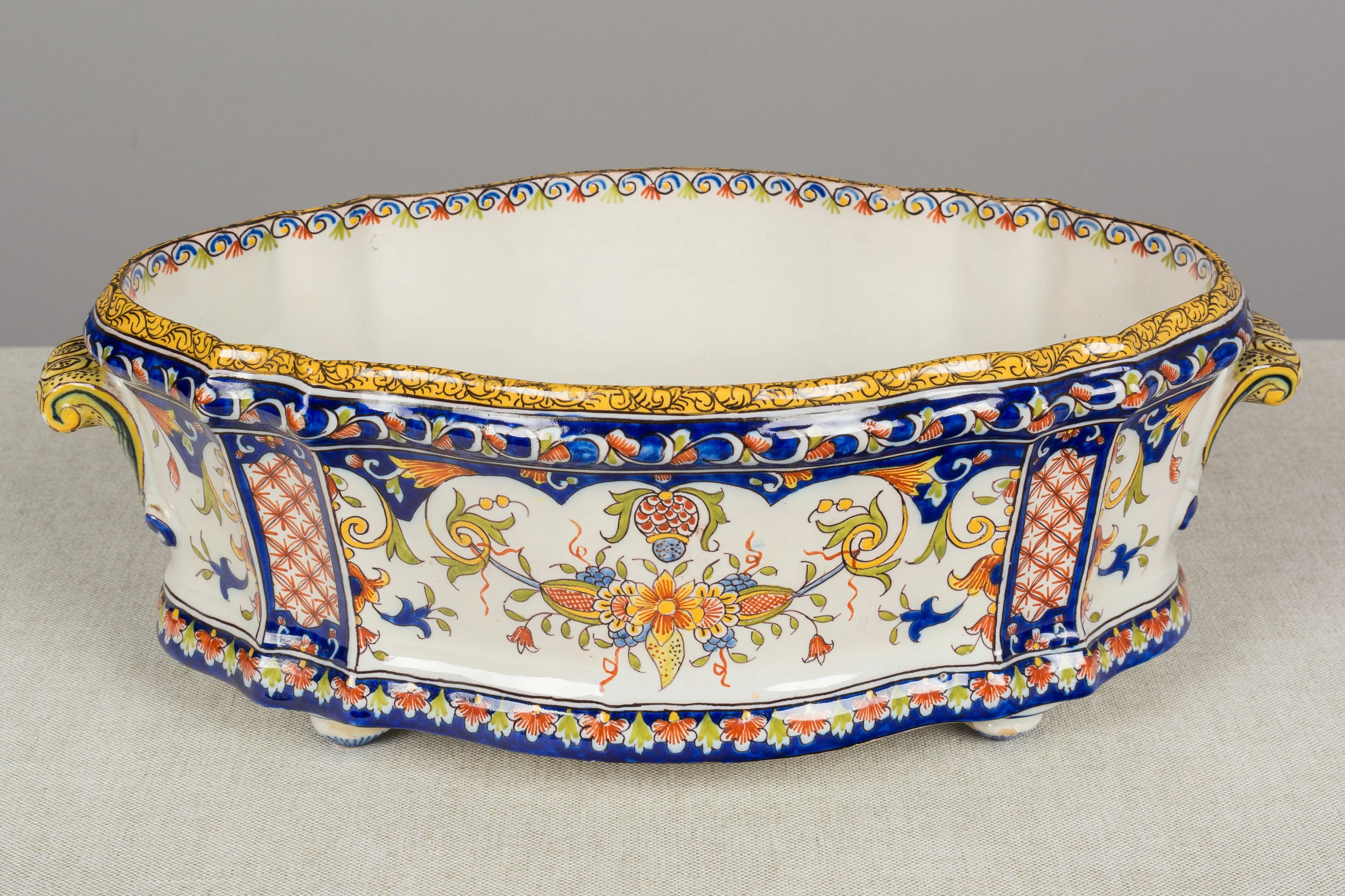 French Faience Desvres Jardiniere