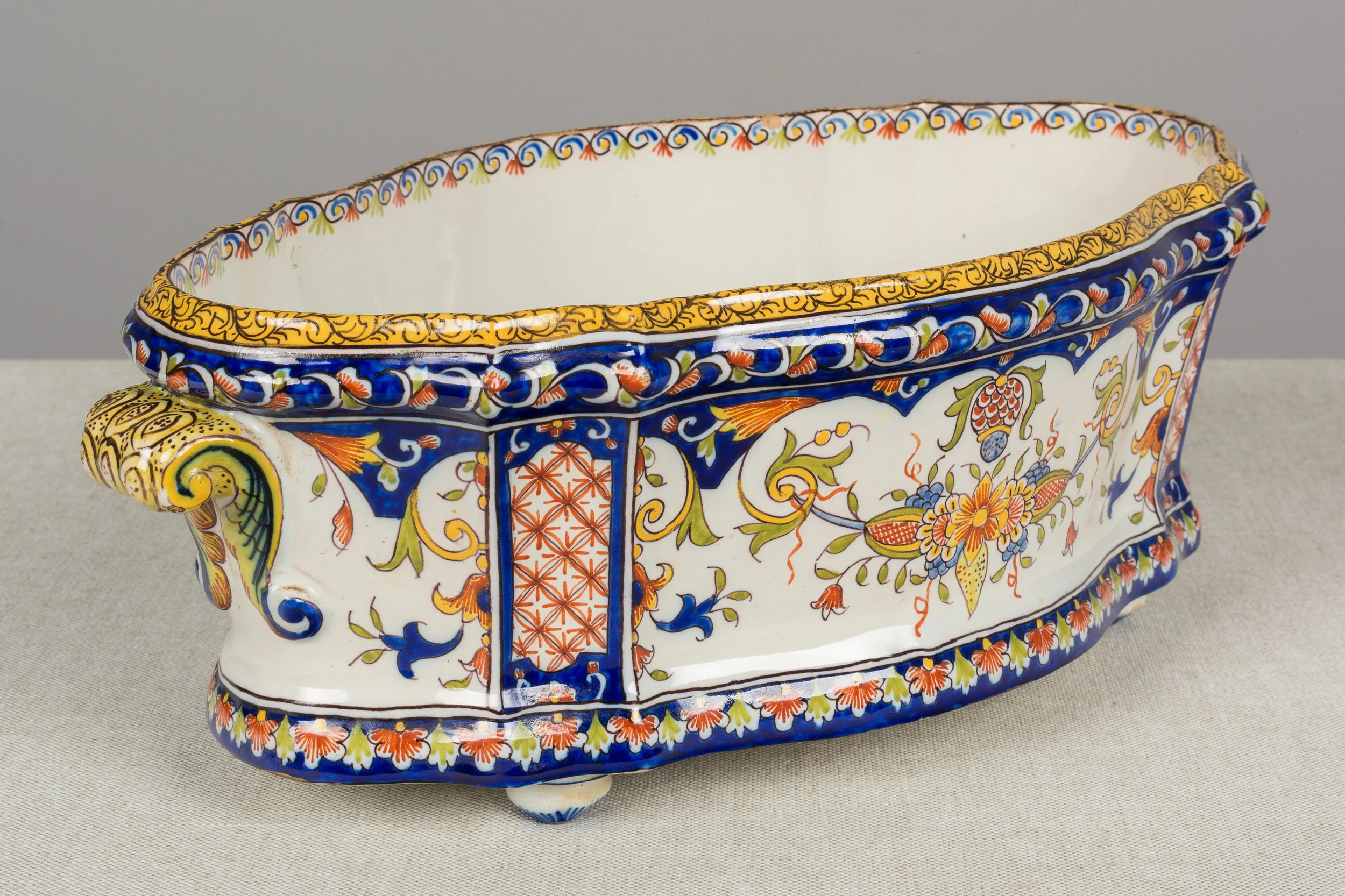 French Faience Desvres Jardiniere