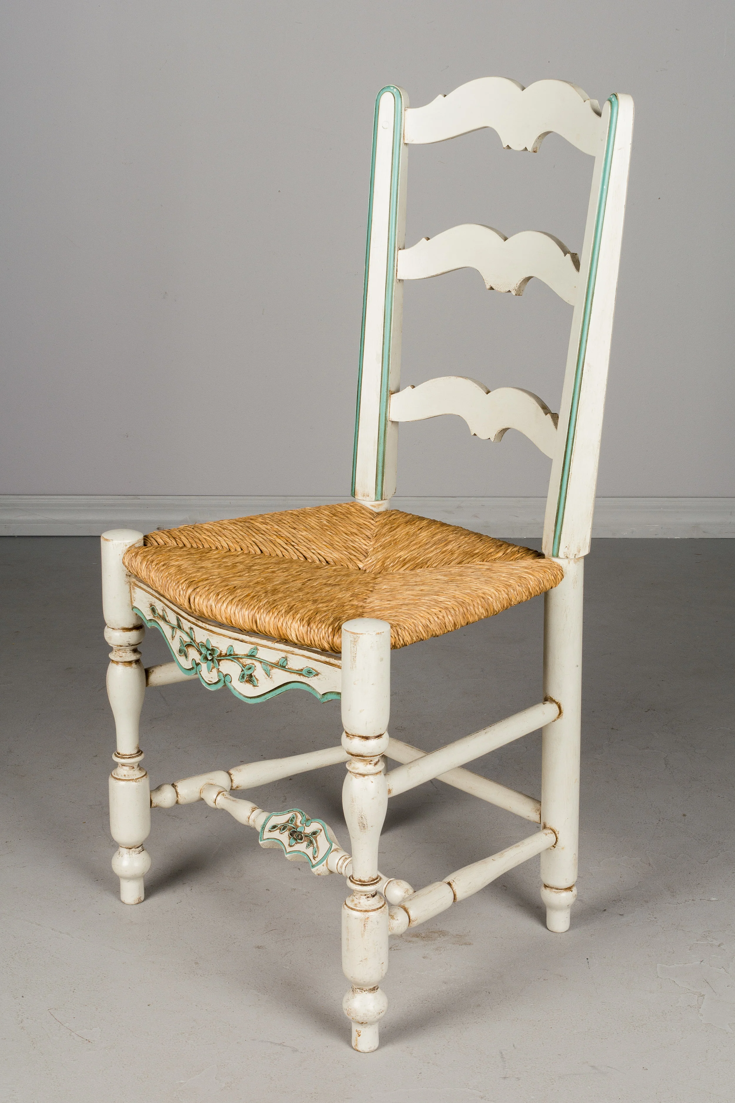 Set of Six Country French Dining Chairs