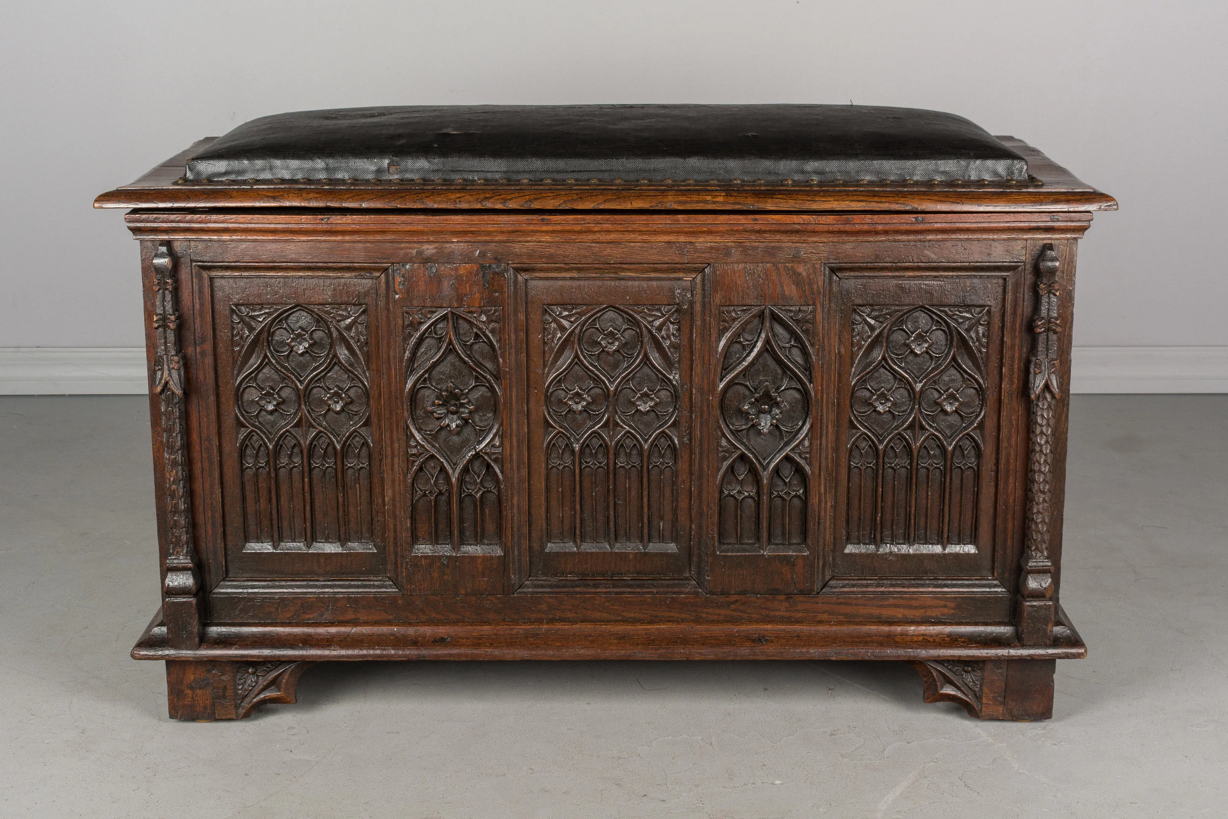 Gothic Revival Blanket Chest or Bench