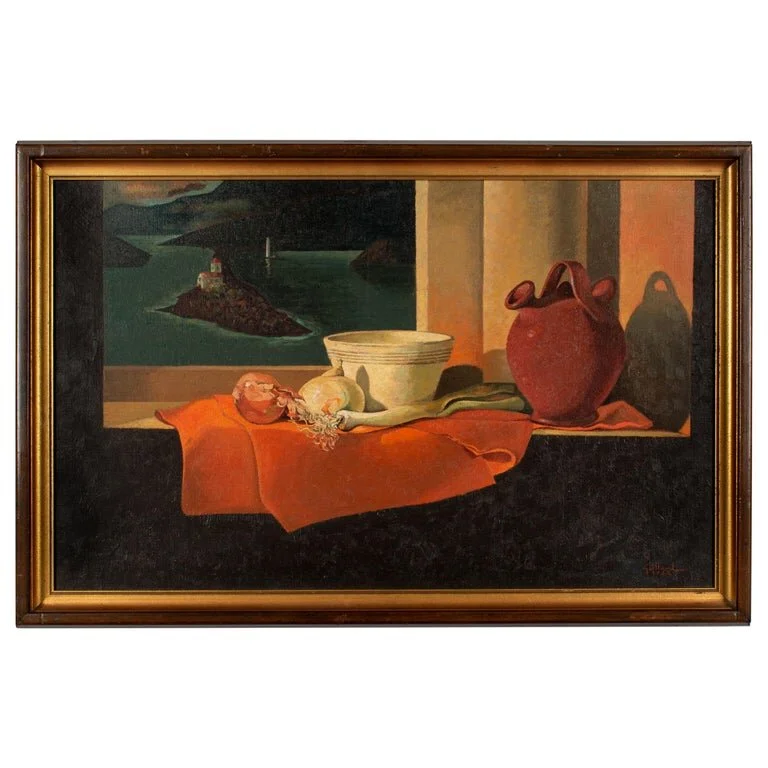 Mid-Century Still Life Painting by Hubert Gaillard