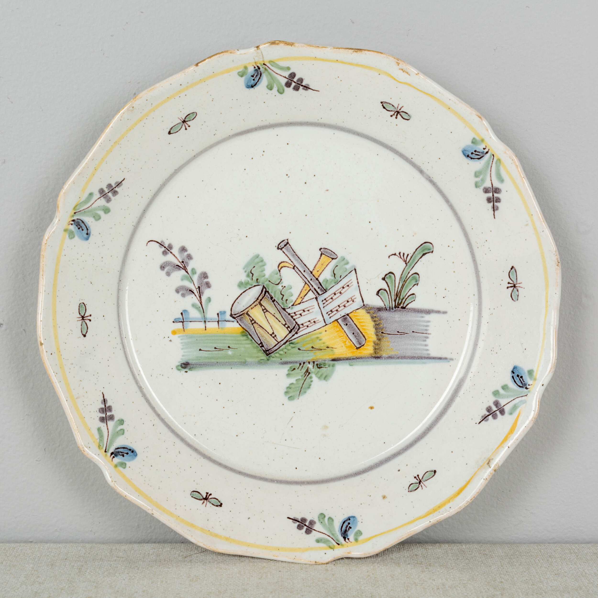 18th Century French Faience Plate