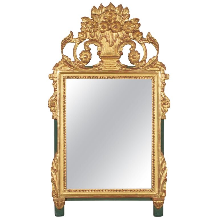 Olivier Fleury Antiques Antique Mirrors, Vintage French Gilt Mirror
