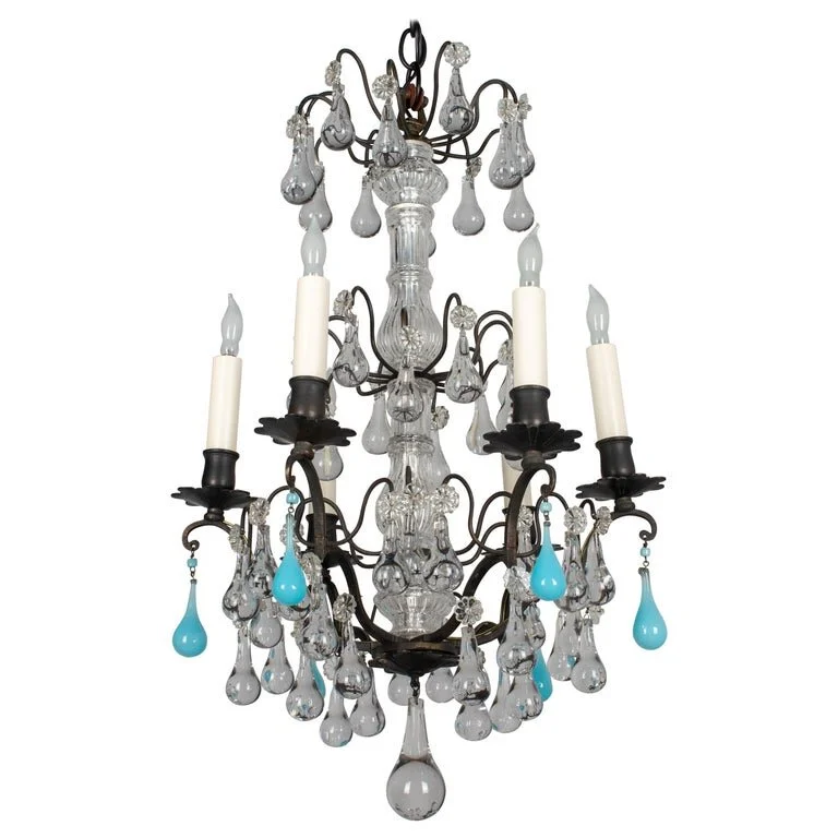 French Louis XV Style Crystal Chandelier