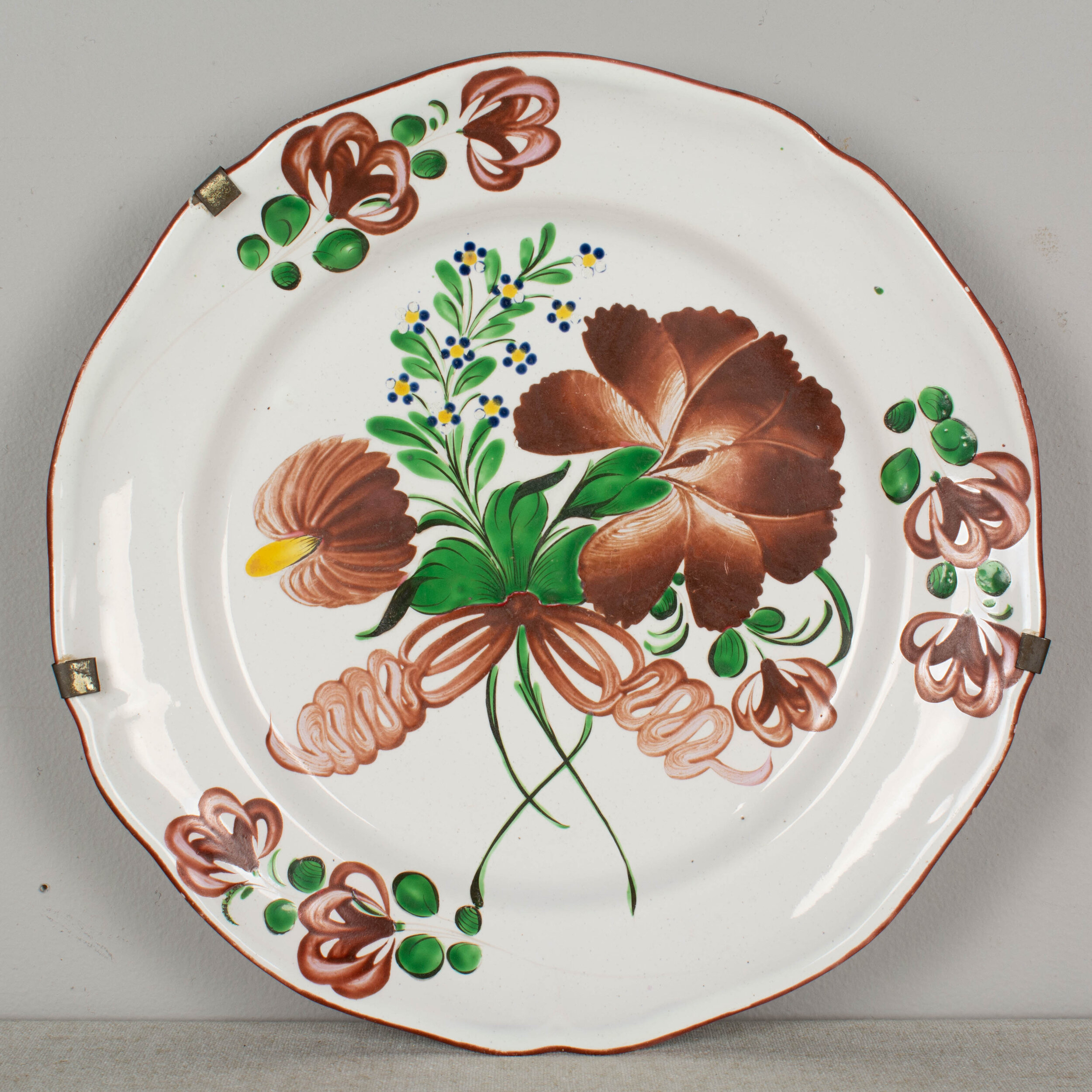 19th Century French Faience Decorative Plate