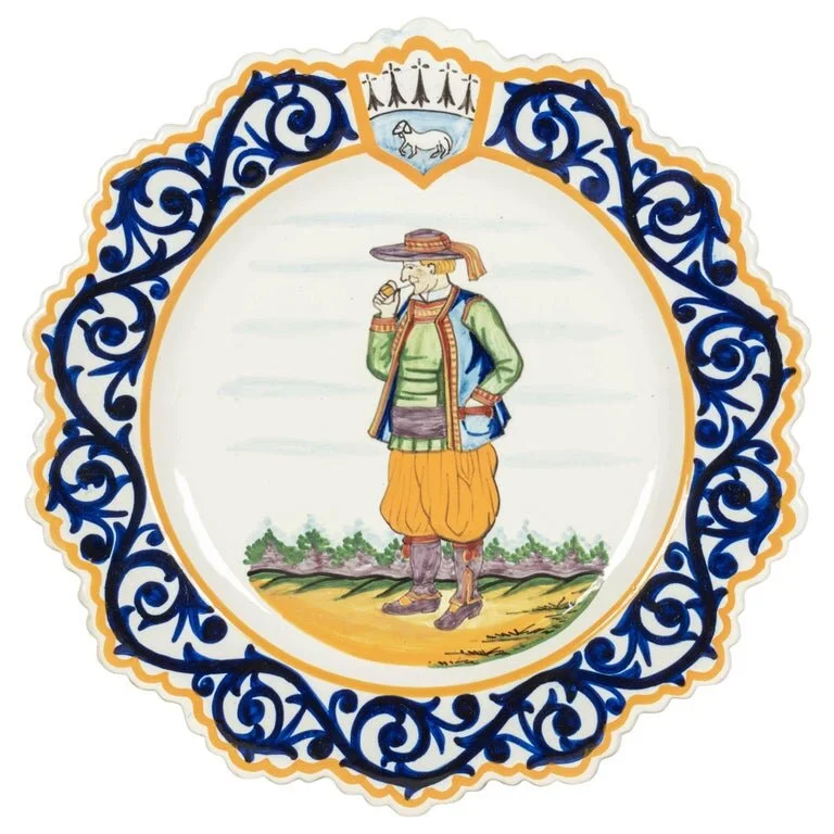 Henriot Quimper Faience Plate