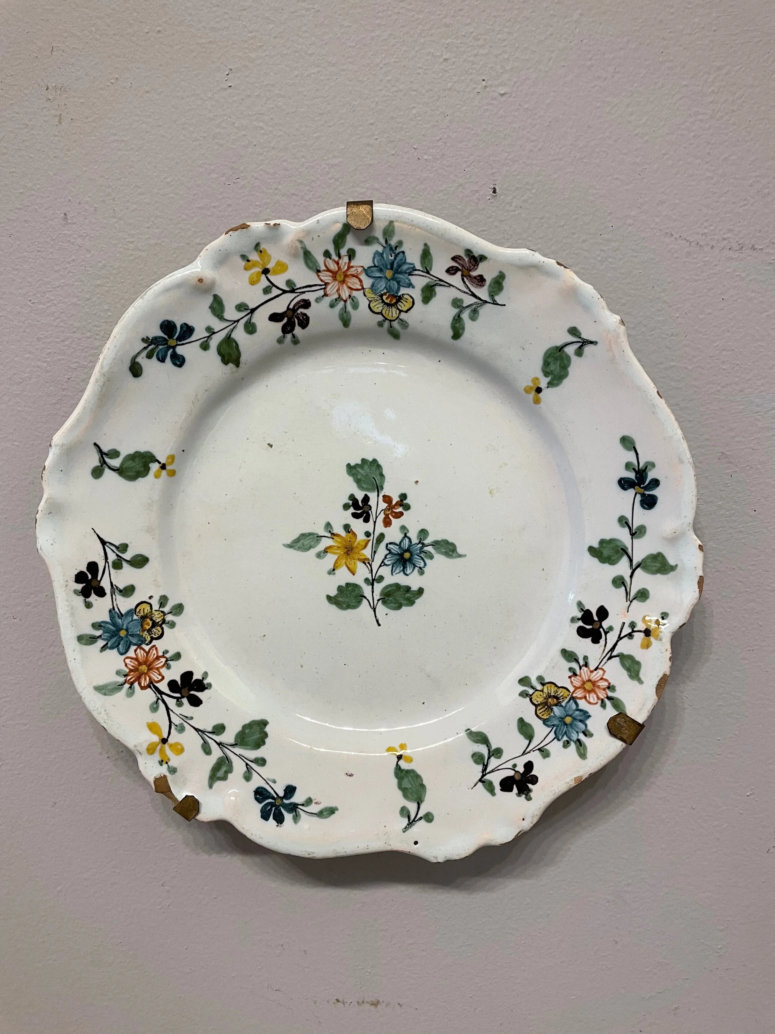 18th c French Faience Plate from Nevers