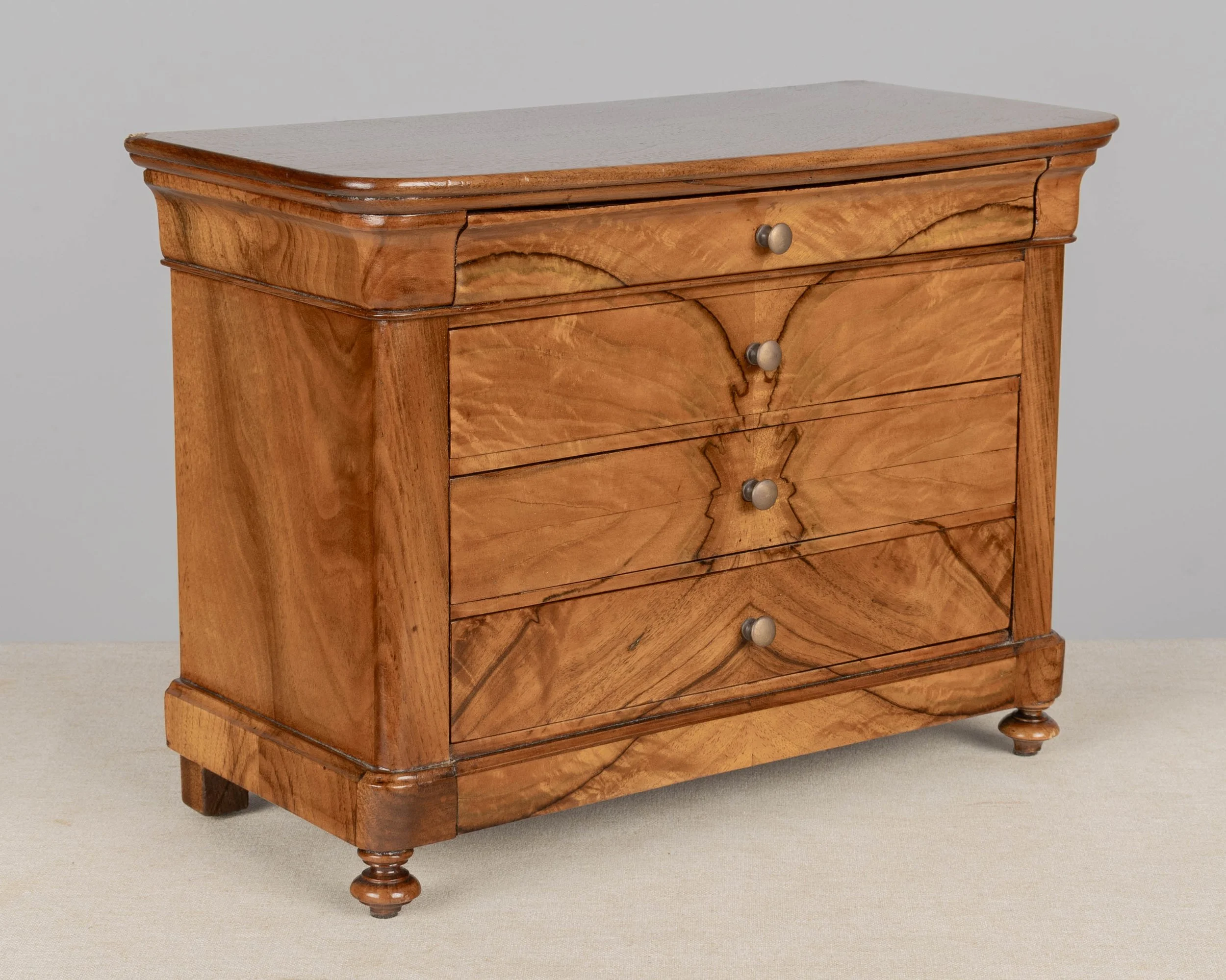 19th century French Louis Philippe Period miniature commode, or sample chest.