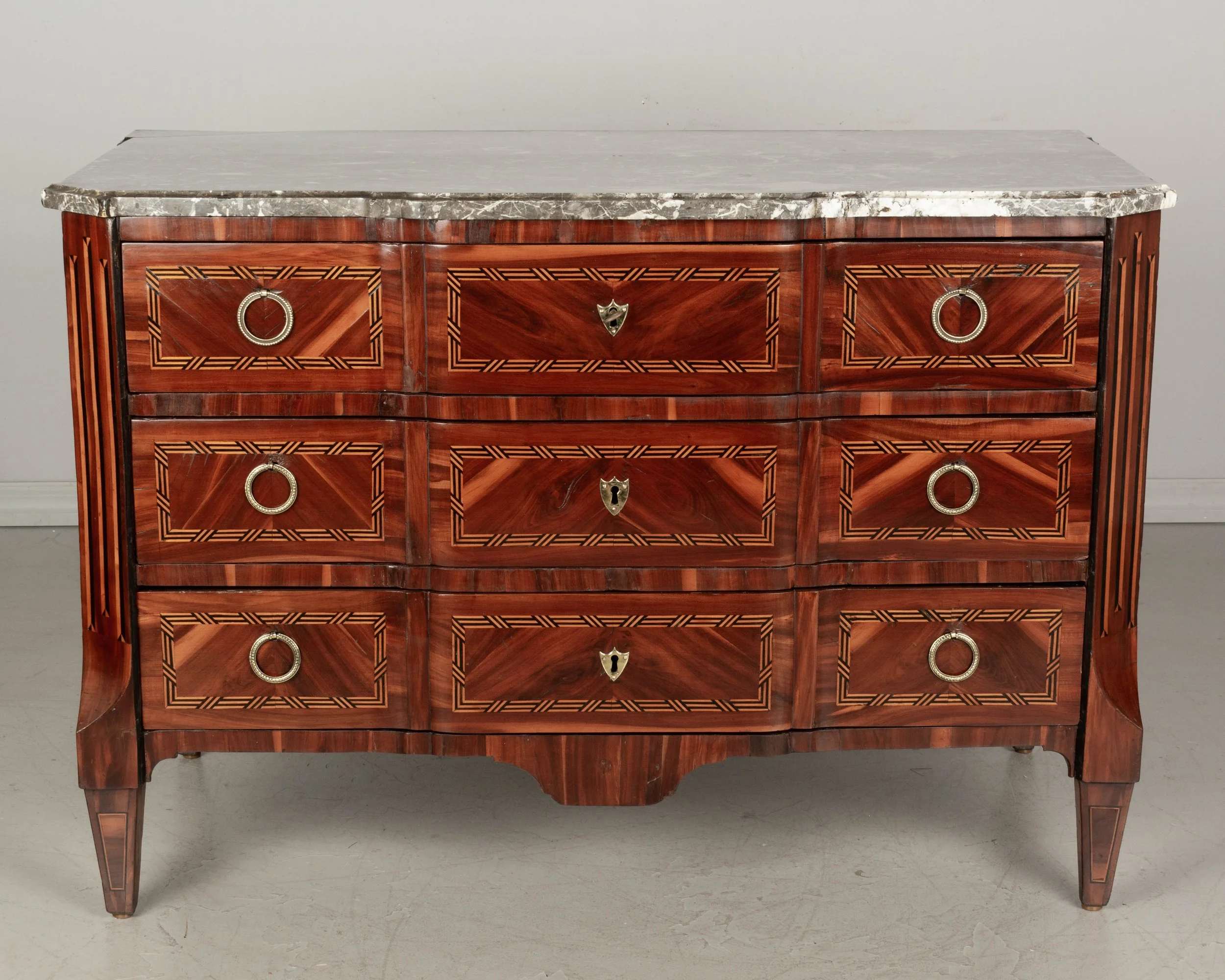 18th Century French Louis XVI Marquetry Commode