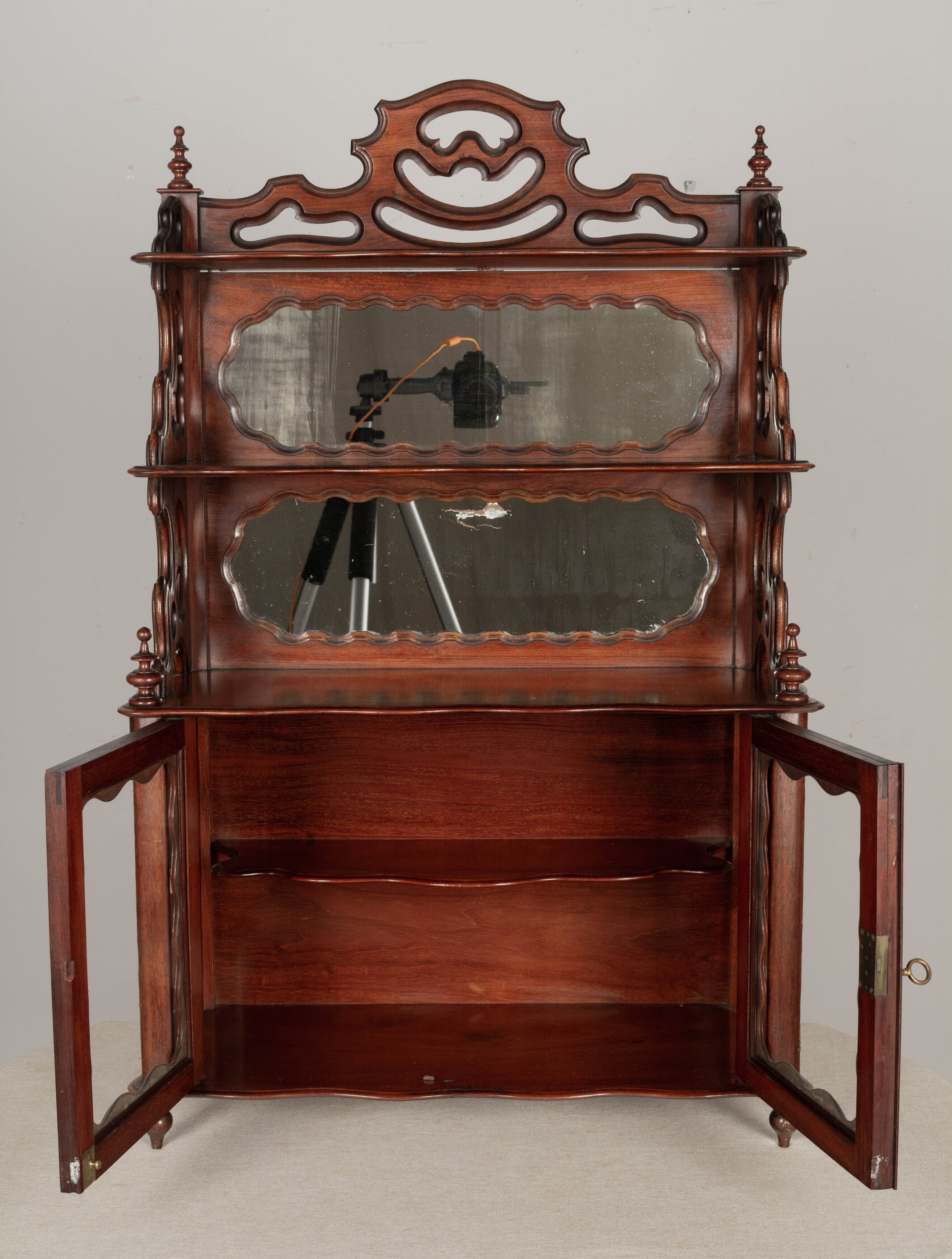 19th Century French Louis Philippe Mahogany Vitrine