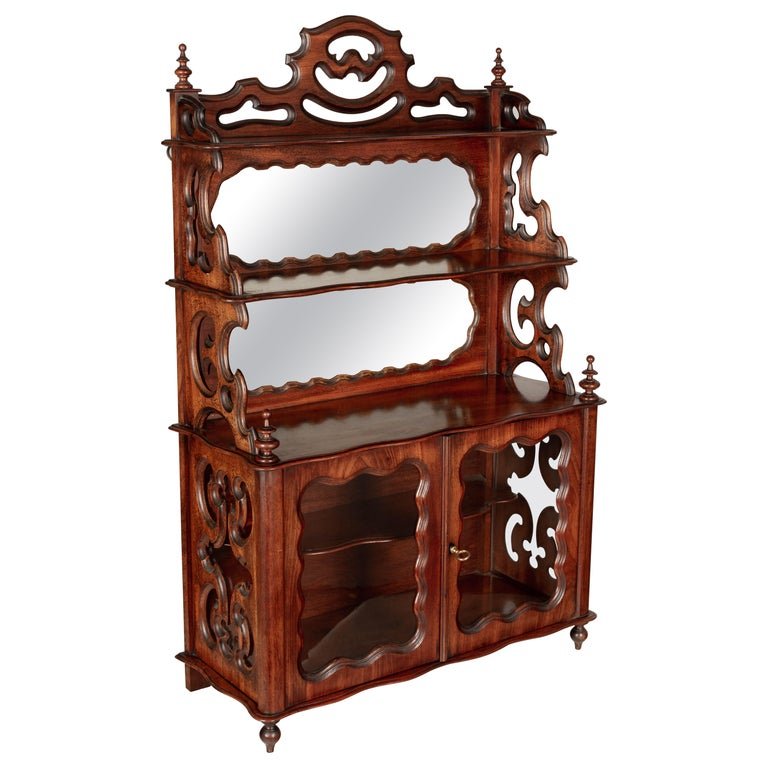 19th Century French Louis Philippe Mahogany Vitrine