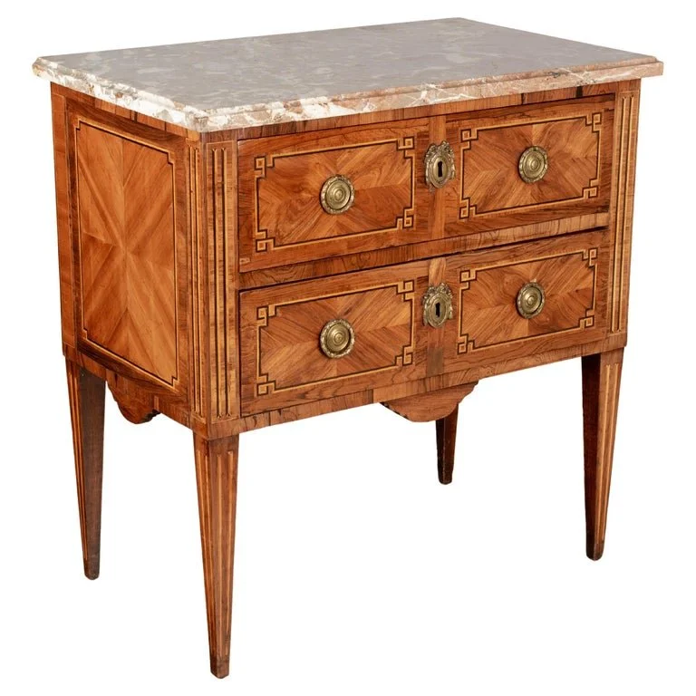 18th Century Louis XVI Marquetry Commode