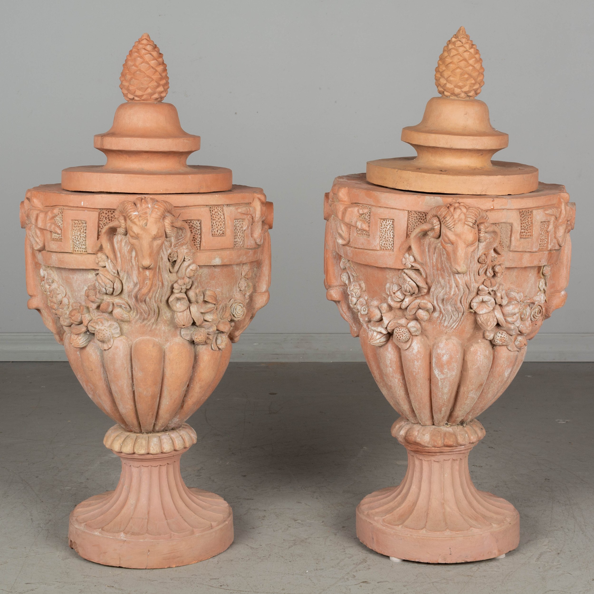 French Terracotta Garden Urns