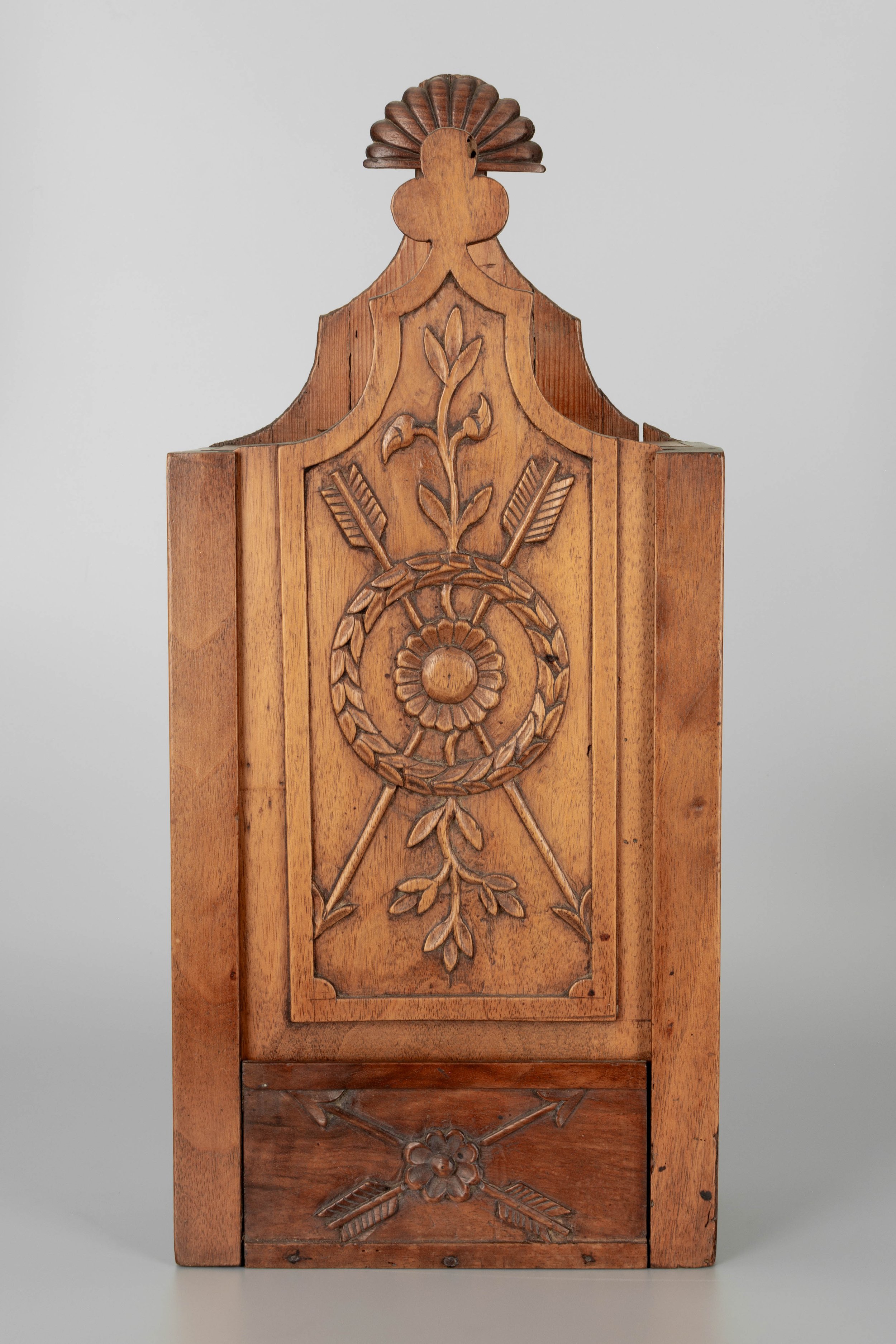 19th Century French Provencal Walnut Fariniere Box