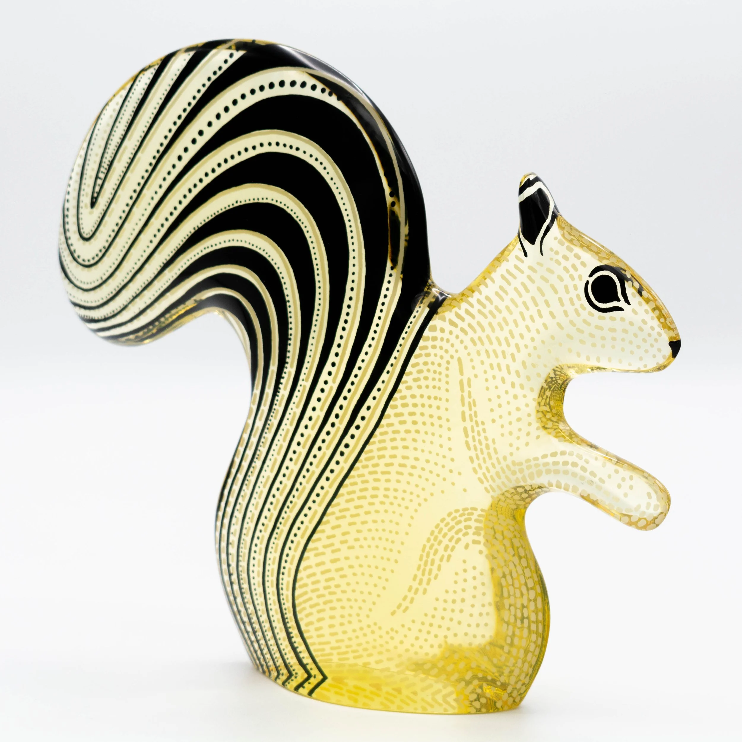 Midcentury Palatnik Op Art Lucite Squirrel