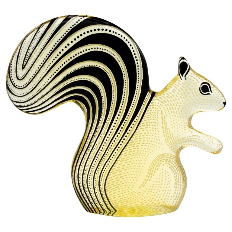 Midcentury Palatnik Op Art Lucite Squirrel