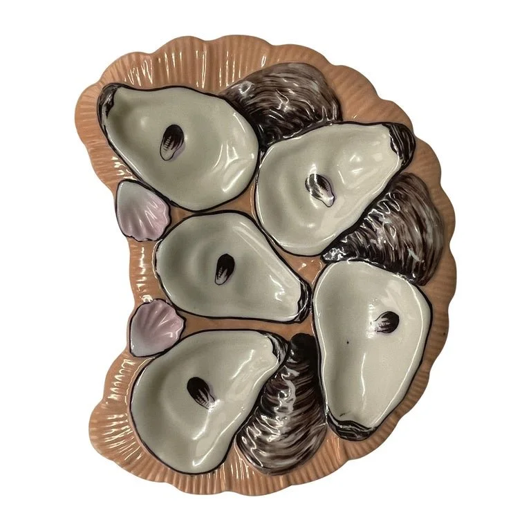 A French Limoges  Porcelain Oyster Plate
