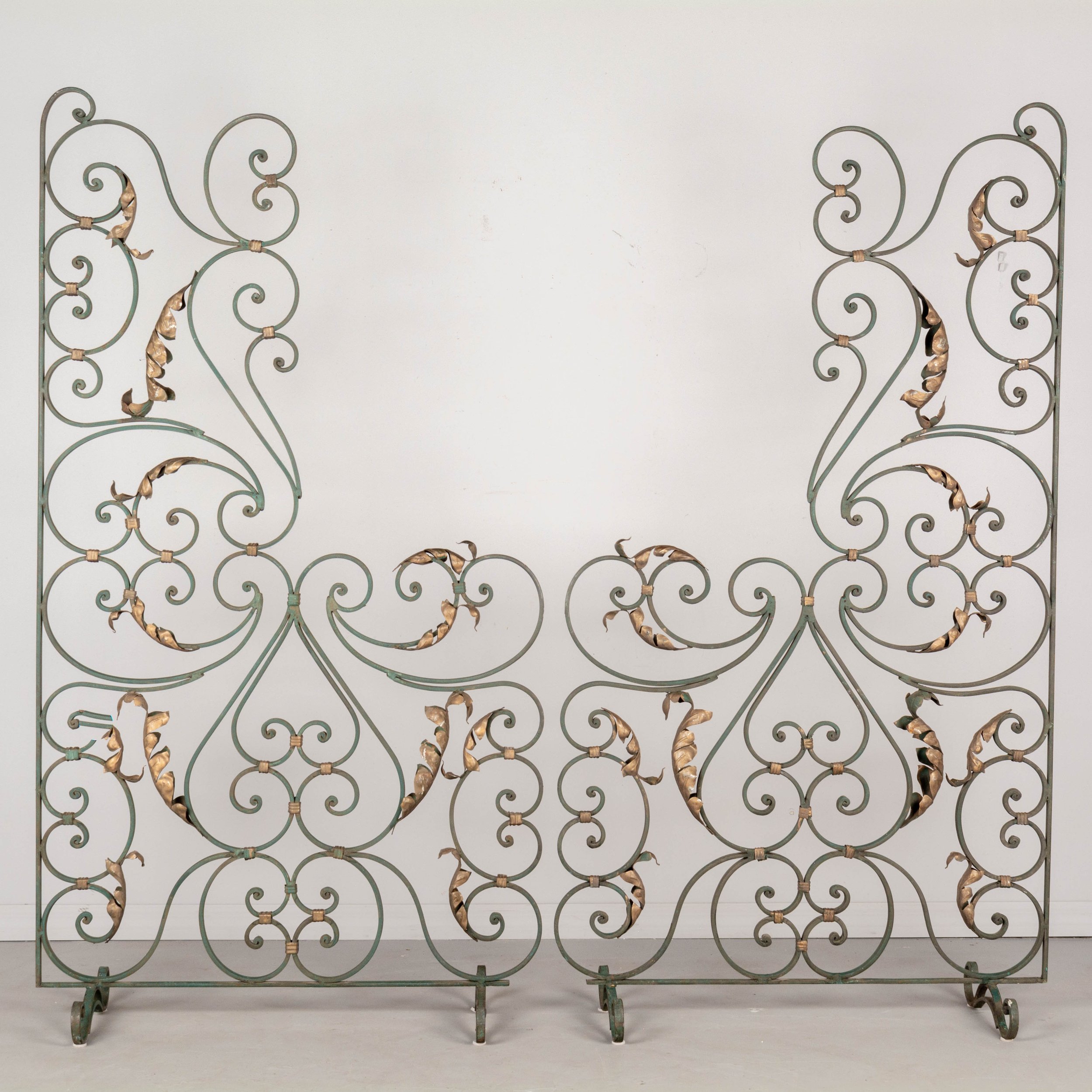 Pair of French Wrought Iron Screens or Room Dividers