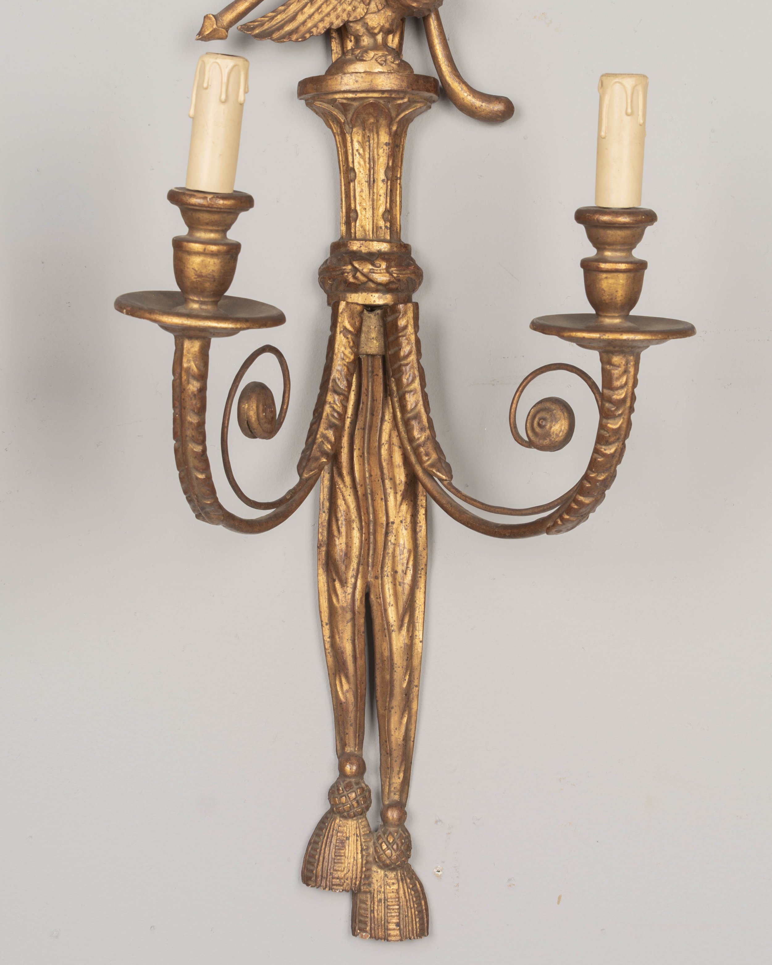 Pair of Italian Giltwood Sconces