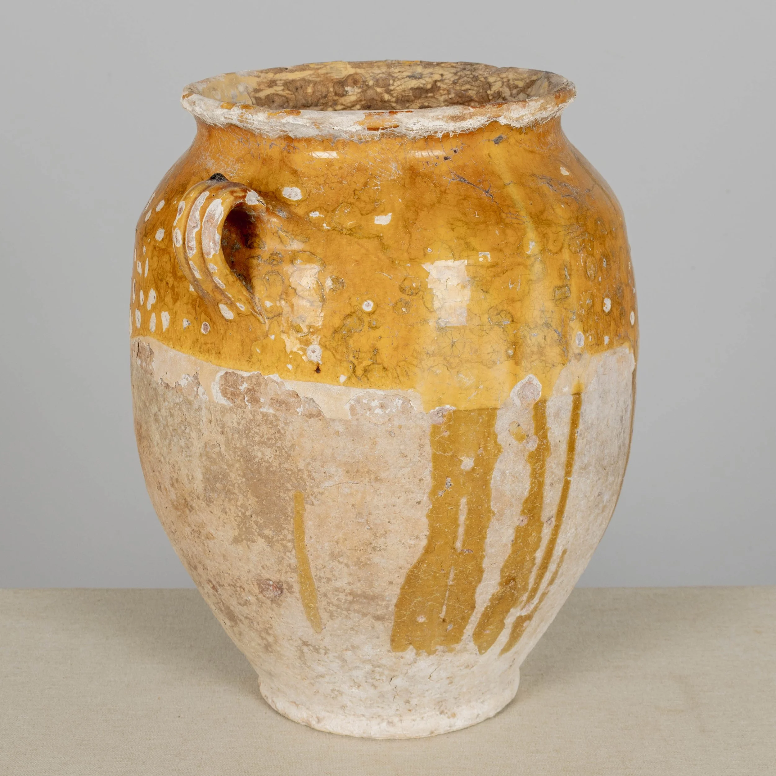 19th Century French Terracotta Pot à Confit 13.5"High