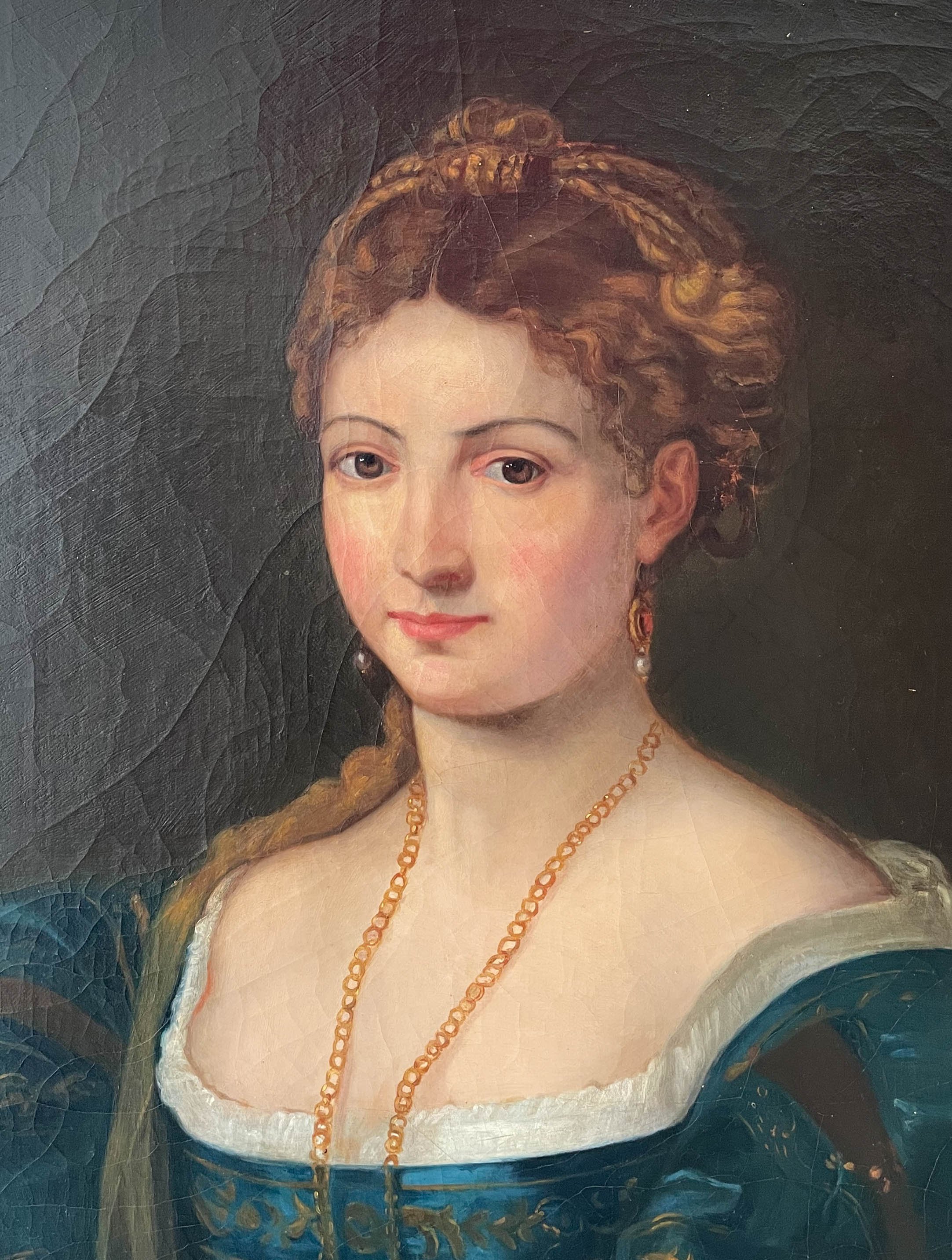 19th Century Italian Painting After Titian "La Bella"