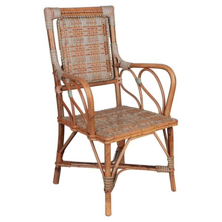 French Wicker Child's Chair 15&quot;W x 15&quot;D x 24.5&quot;H available at www.ofleury.com
#antiquewicker #frenchantiques #countryfrenchdecor #antiquechildrenfurniture #wicker #winterparkflorida