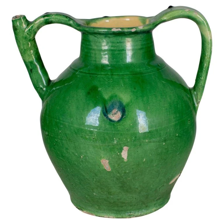 Pottery from the South West of France
#frenchantiques
#antiquepottery
#countryfrenchdecor
#greenpottery
#winterparkflorida