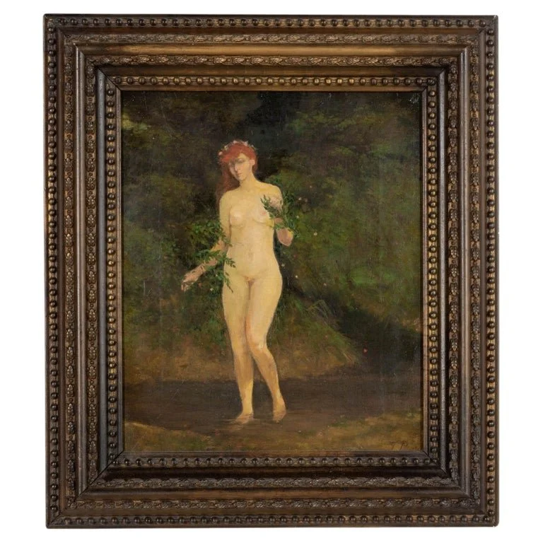 Julius Paulsen Danish Painting Oil on Canvas Framed