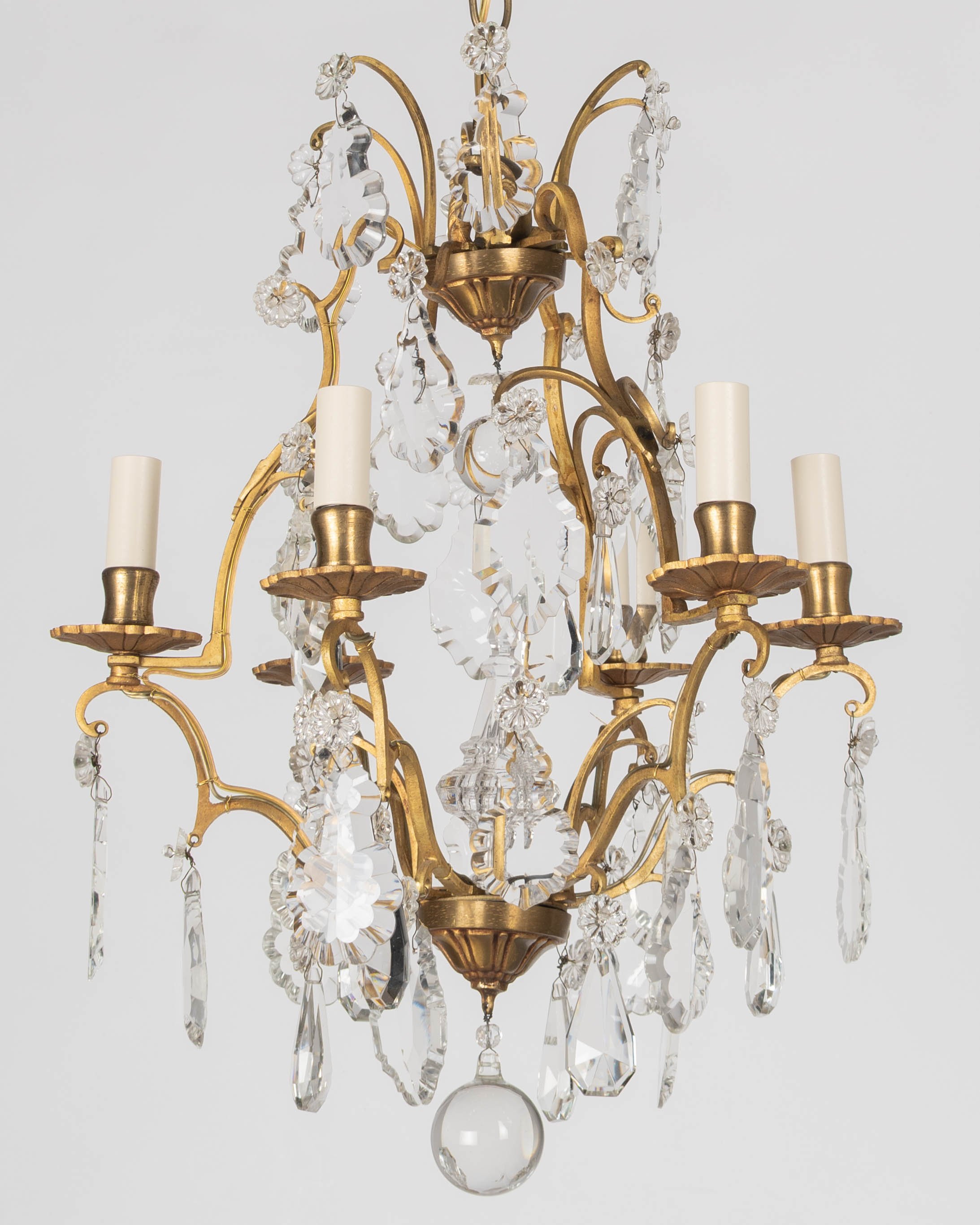 French Louis XV Style Crystal Chandelier