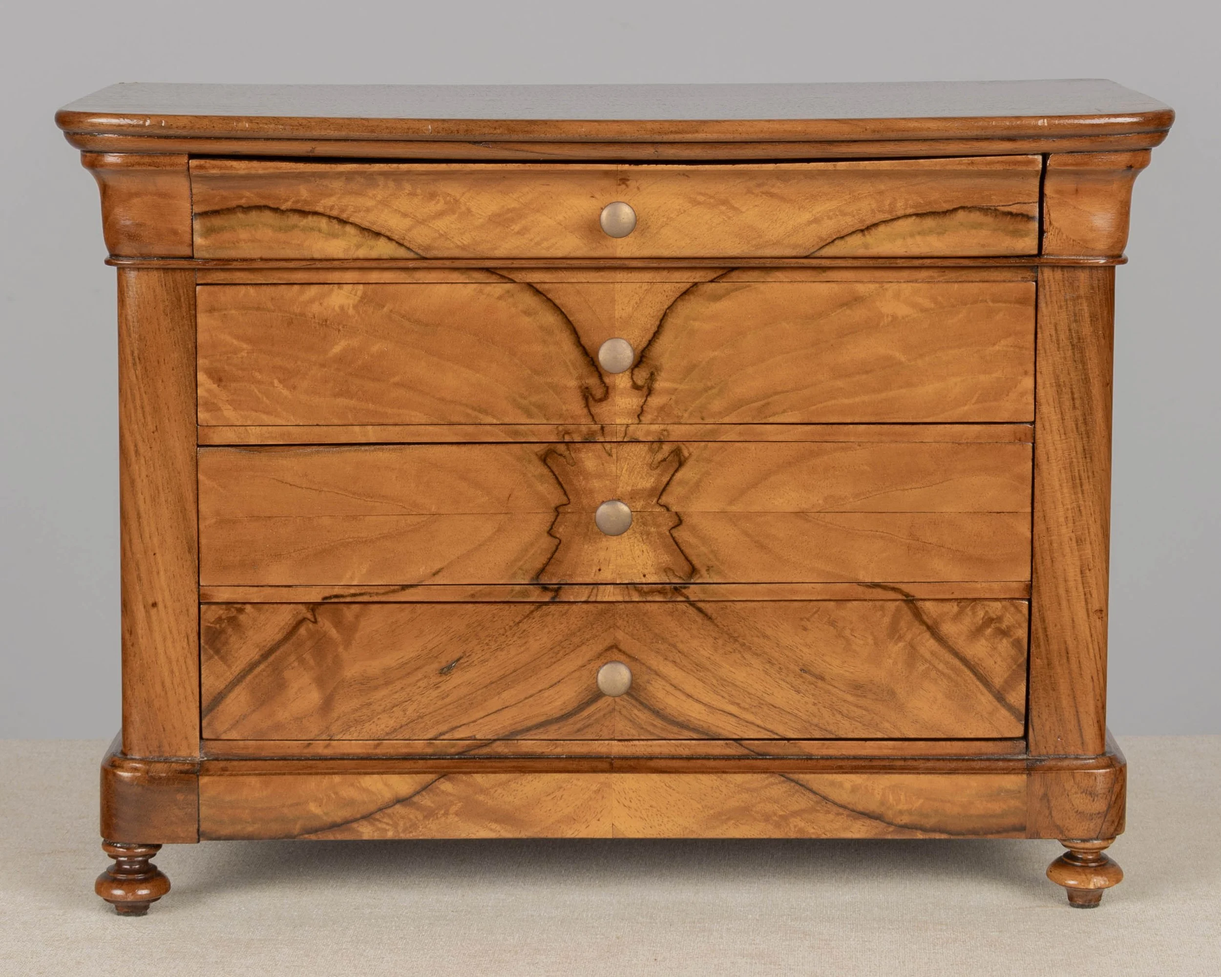 19th century French Louis Philippe Period miniature commode, or sample chest.