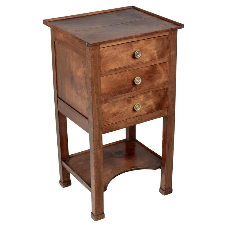 19th Century French Empire Walnut Side Table