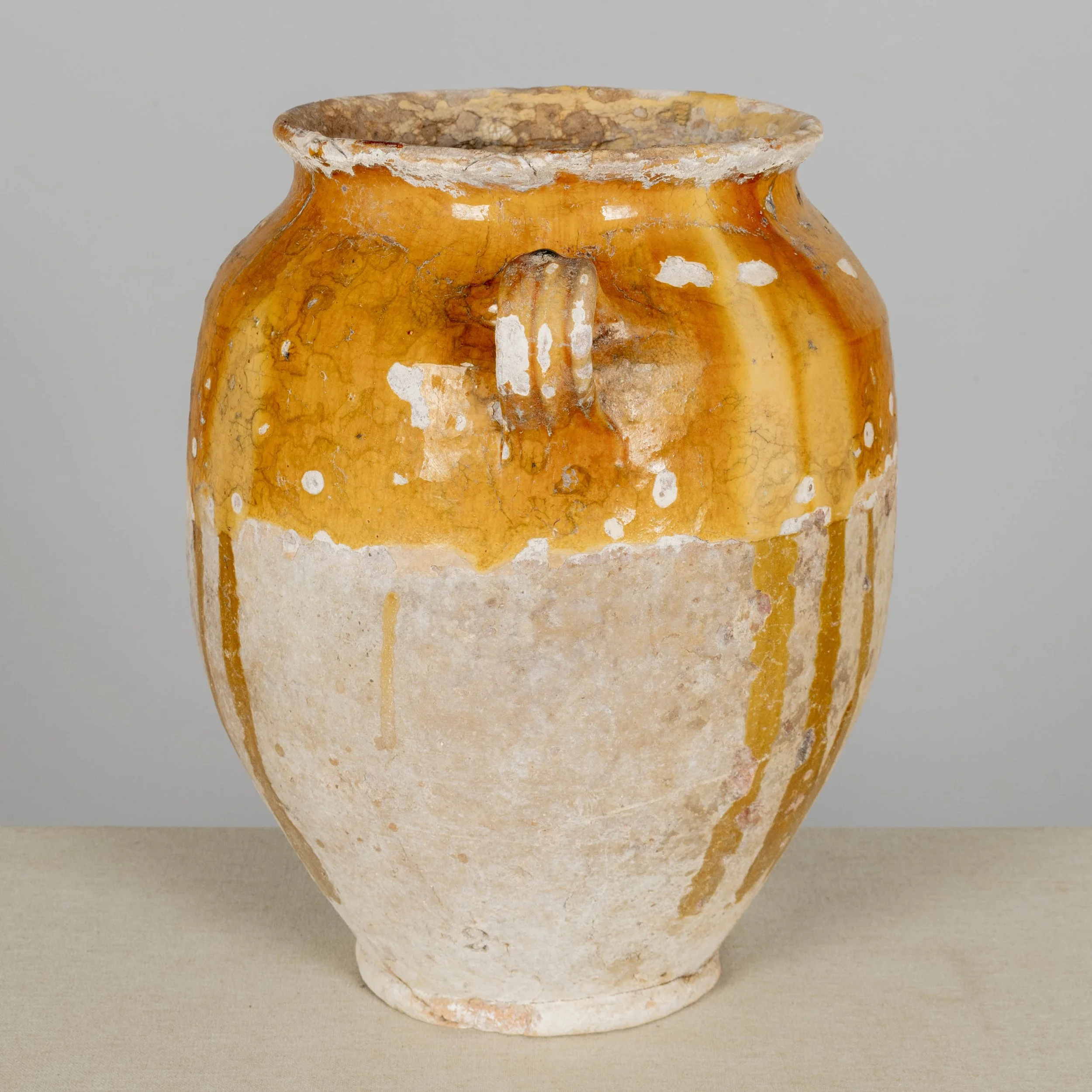 19th Century French Terracotta Pot à Confit 13.5"High
