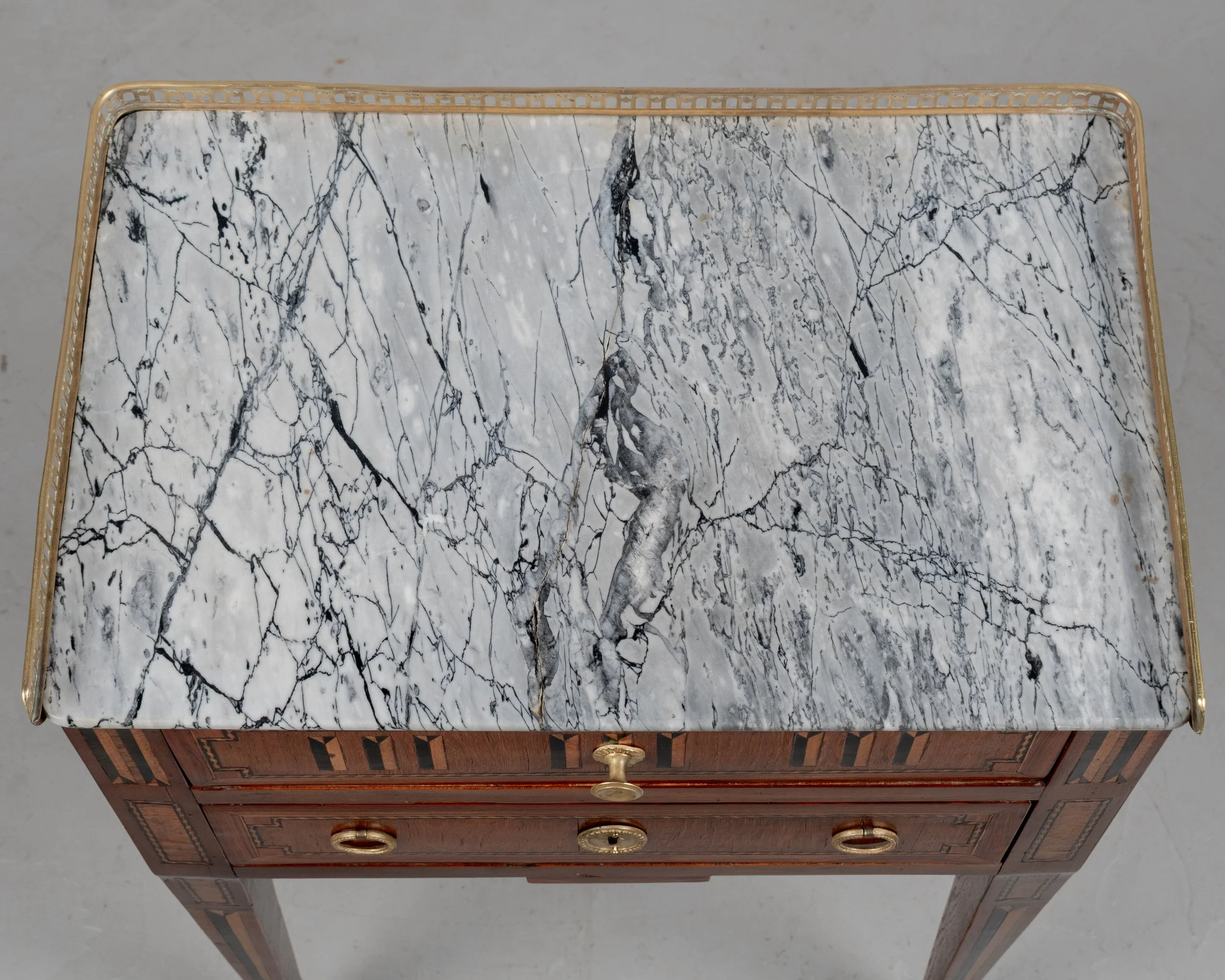 Studio Session 4-10337.jpg19th Century Louis XVI Style Marble Top Side Table