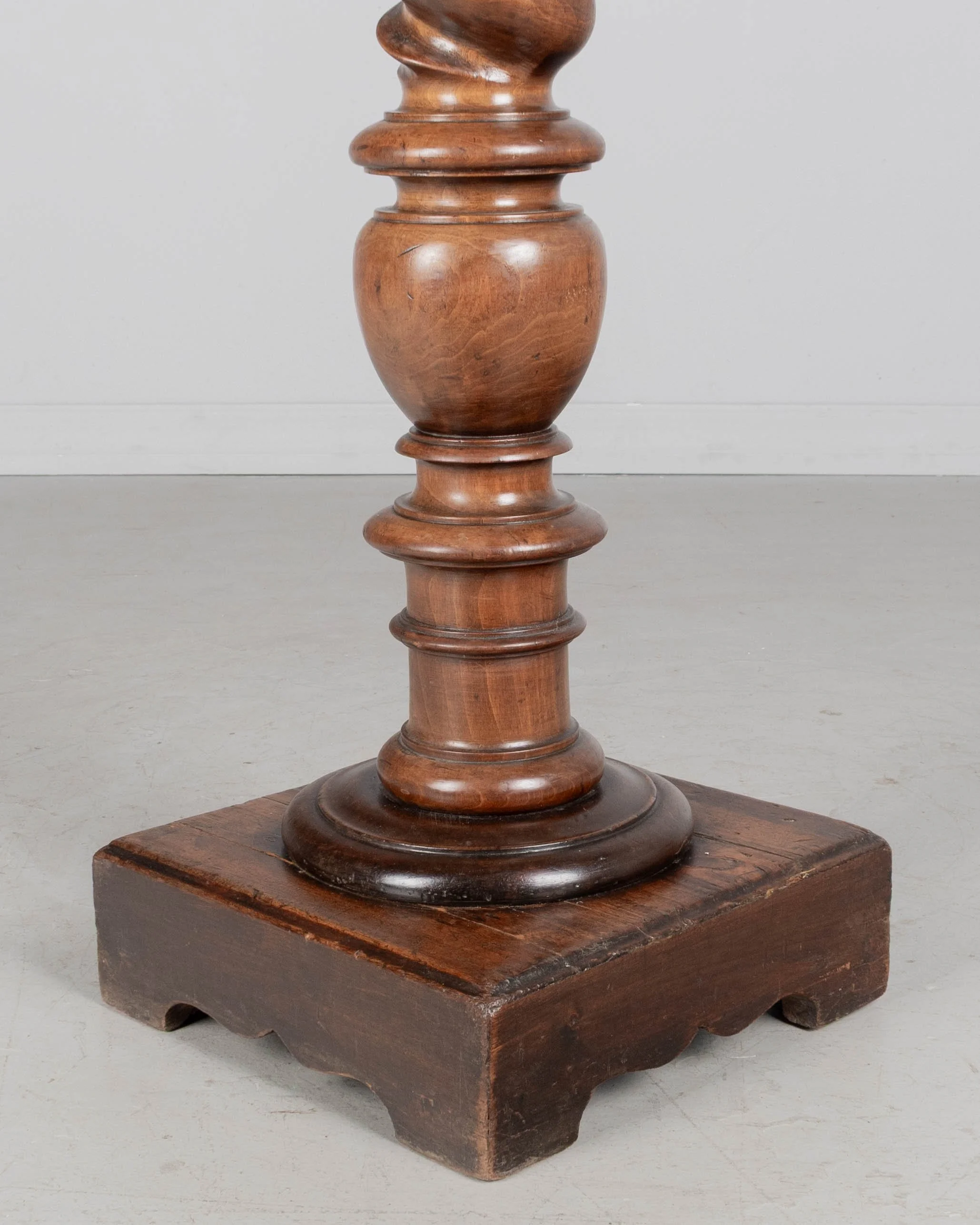 19th Century French Louis XIII Revival Barley Twist Column Pedestal
