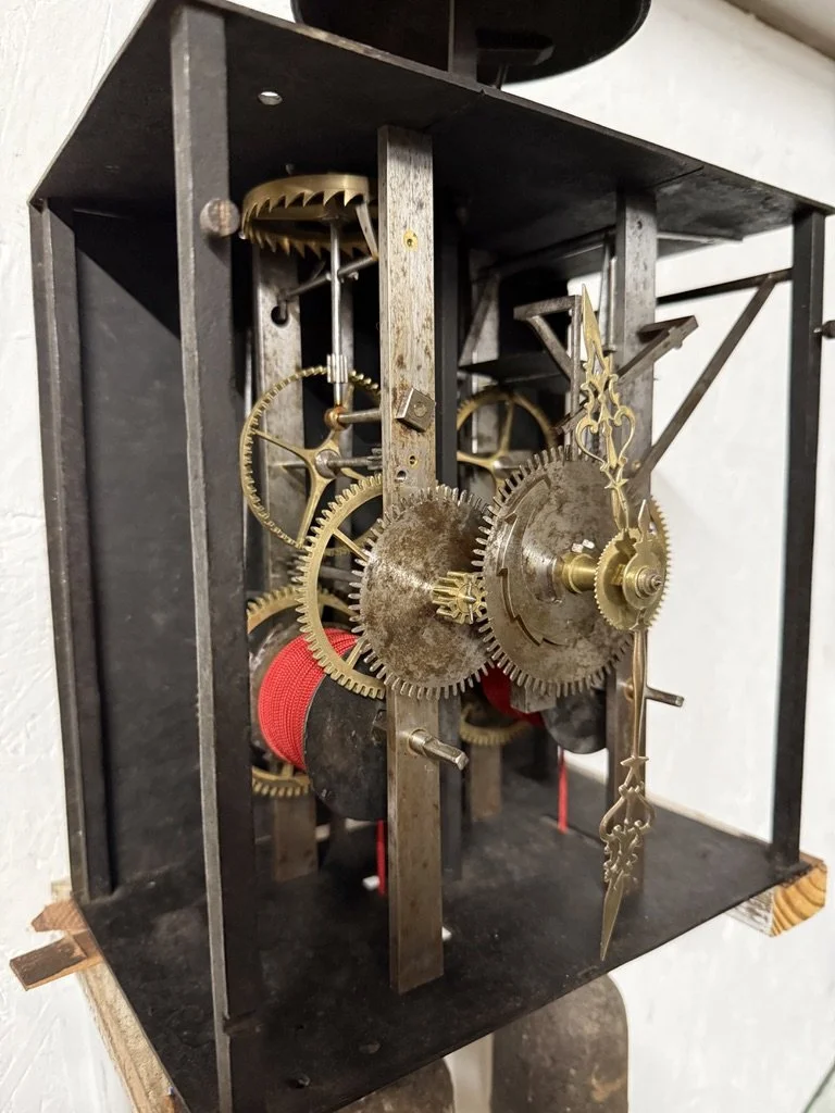19th c. French Morbier Clock or Tall Case Movement