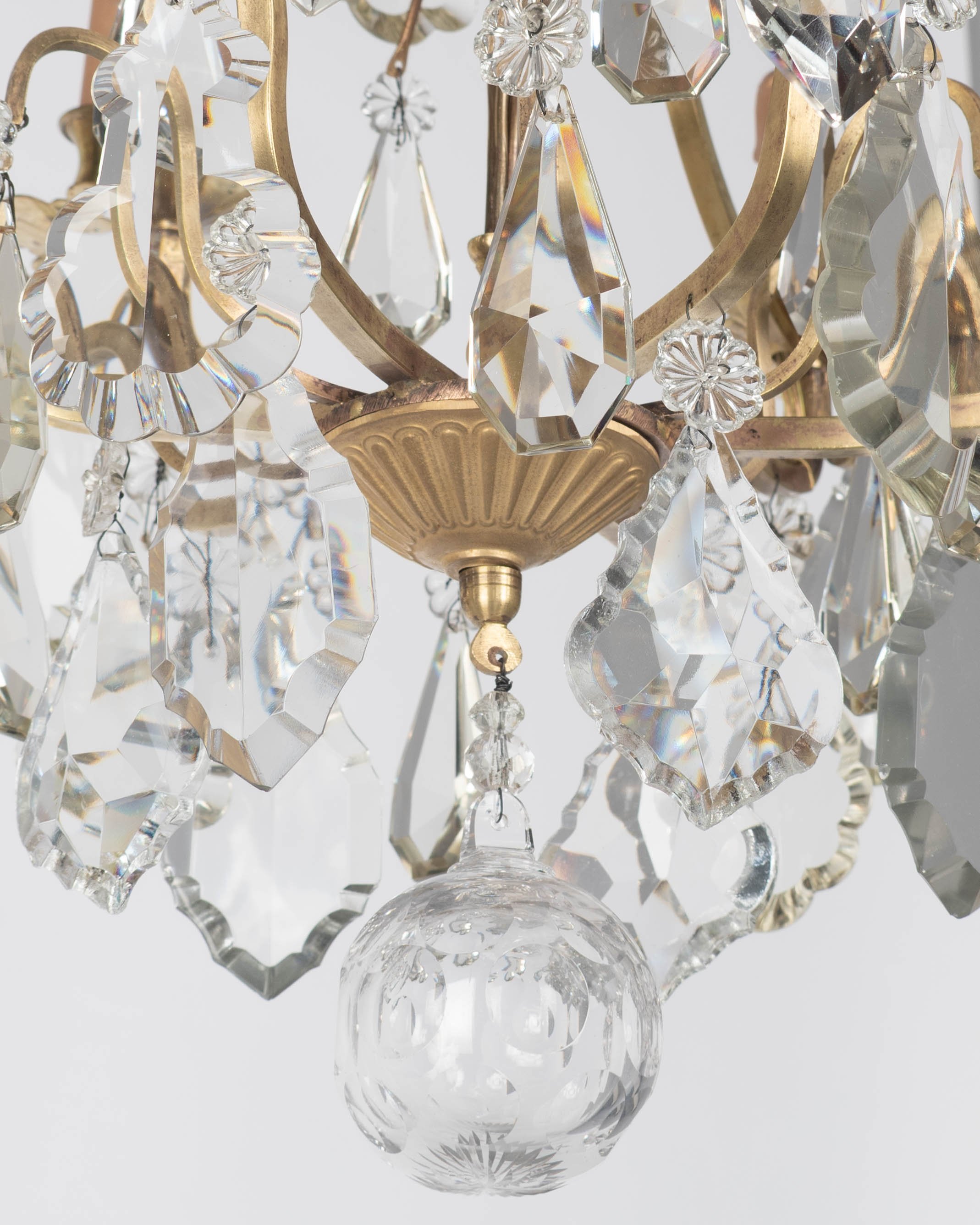 French Louis XV Style Crystal Chandelier