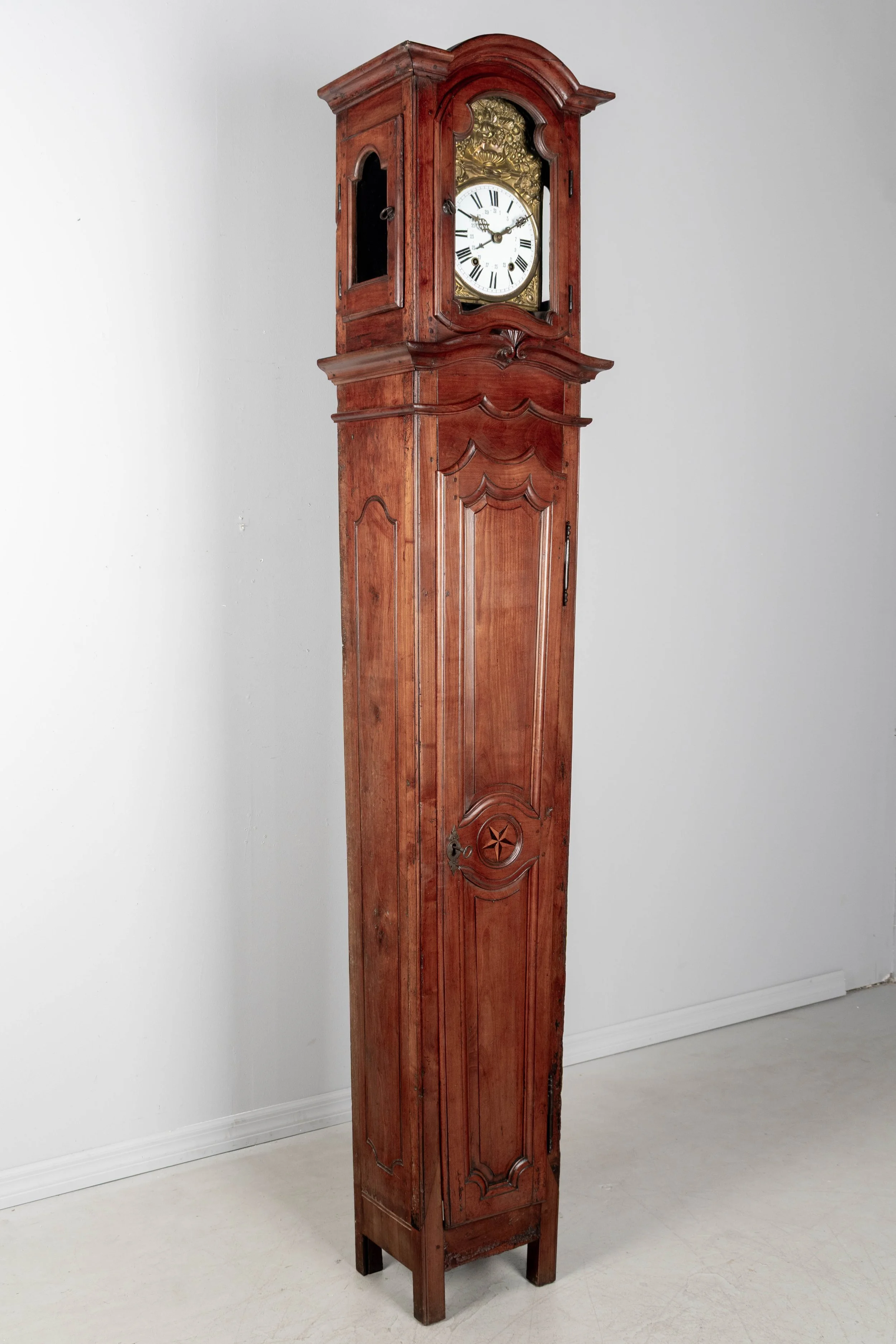 18th Century French Tall Case Clock or Horloge De Parquet