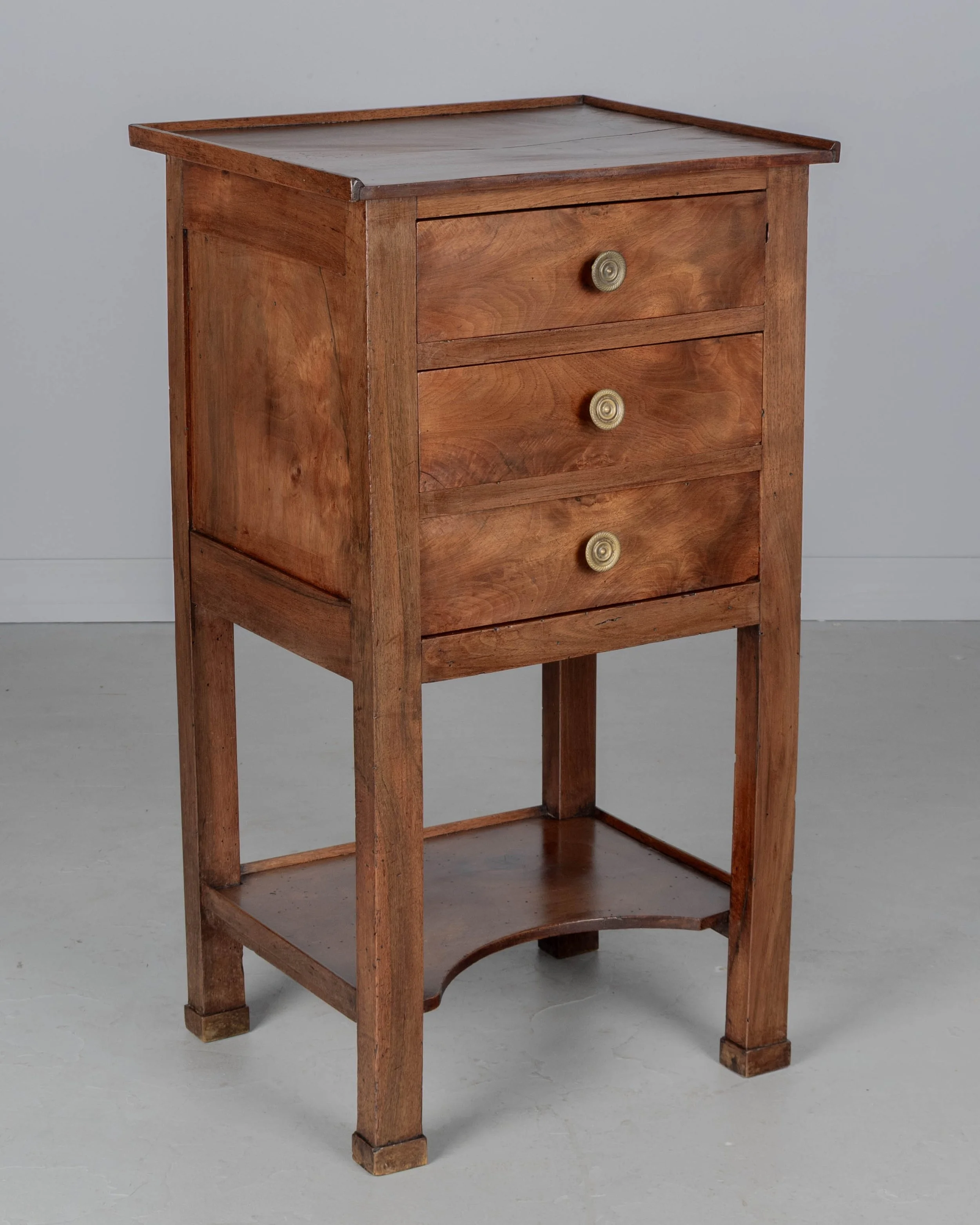 19th Century French Empire Walnut Side Table