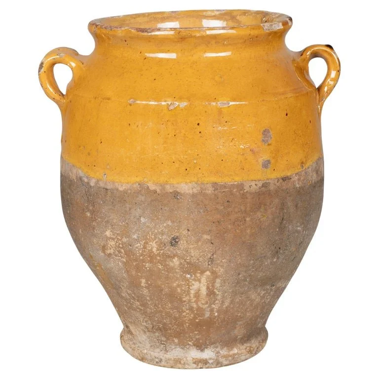French Terracotta Vase or Pot à Confit