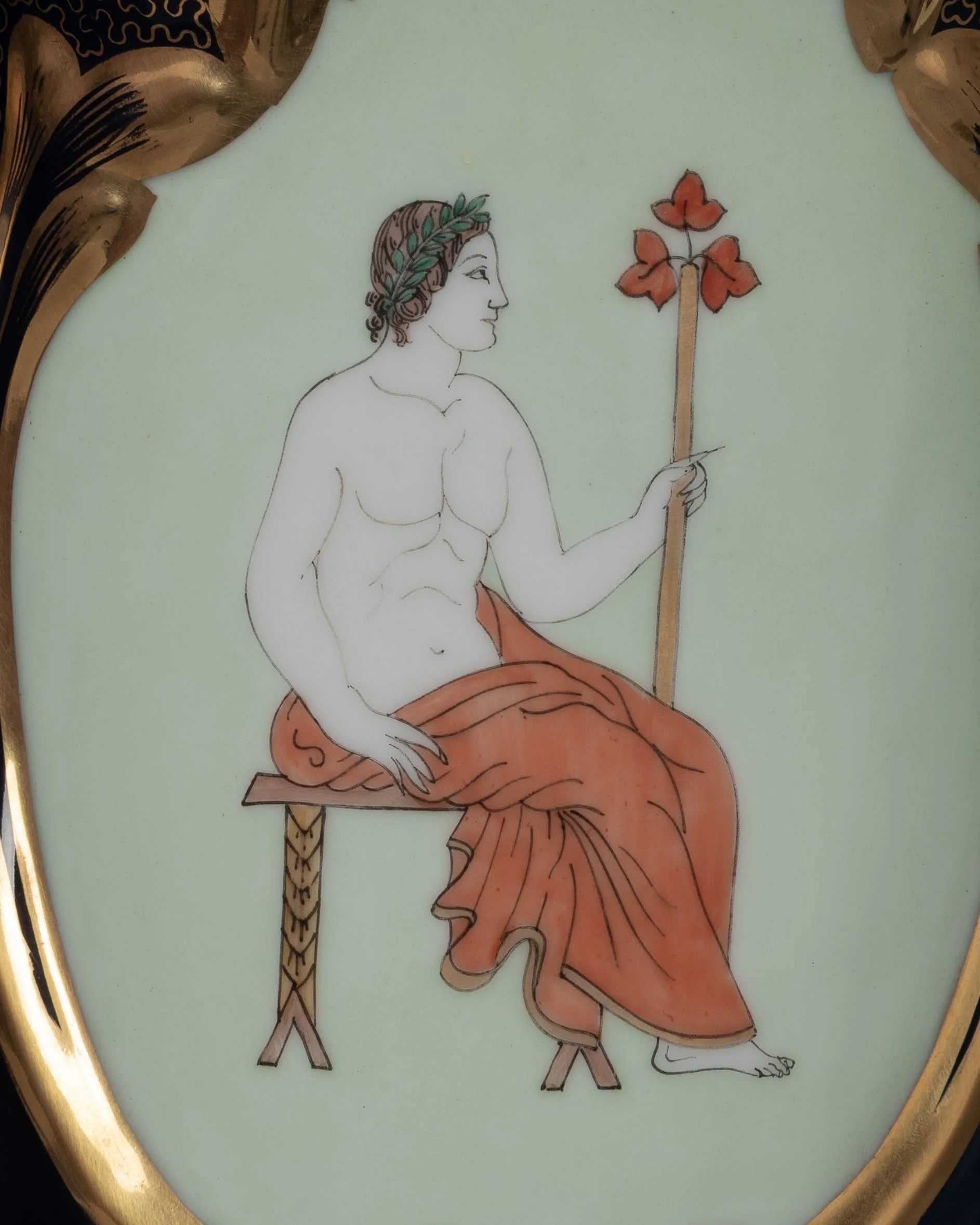 Pair of 19th Century French Vieux Paris Porcelain Lamps