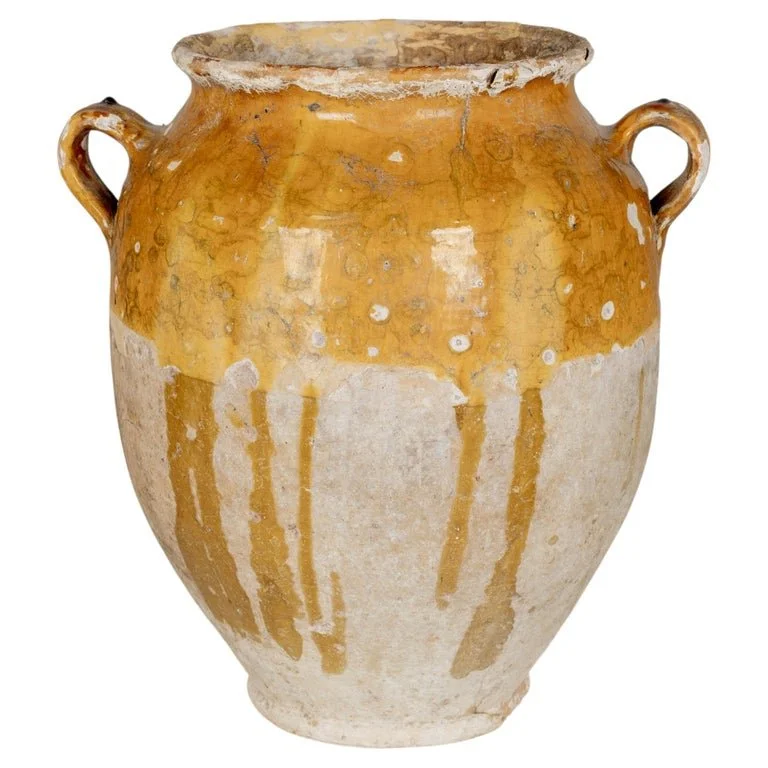 19th Century French Terracotta Pot à Confit 13.5"High