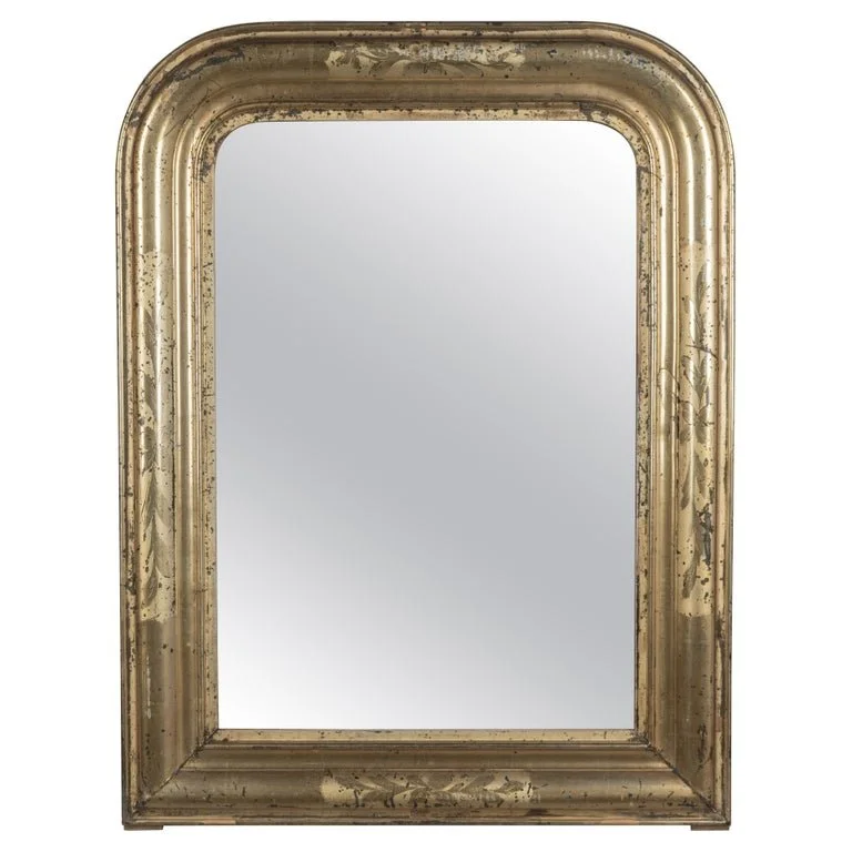 French Louis Philippe Style Gilded Mirror